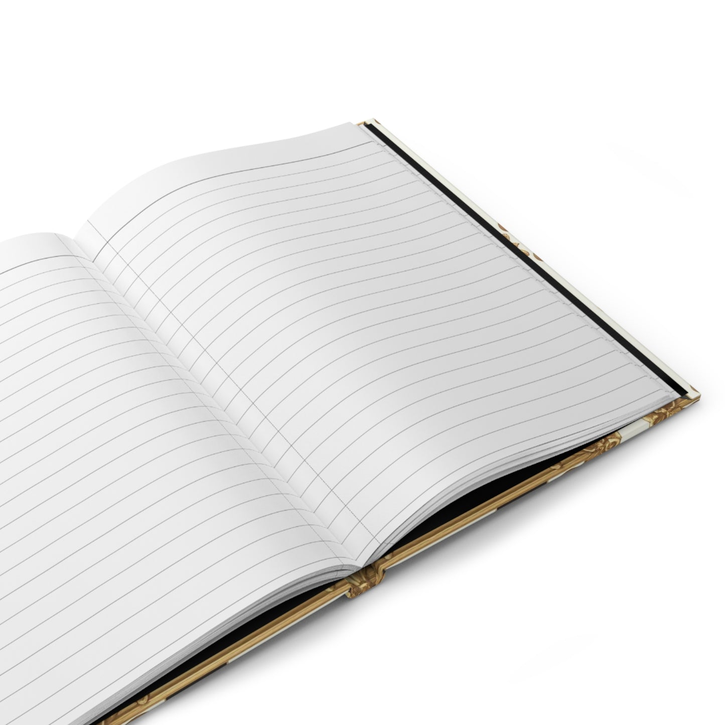 Elegant Baroque Hardcover Journal | Gold Baroque Design, Luxury Notebook, Gift for Writers, Journal for Creative Minds