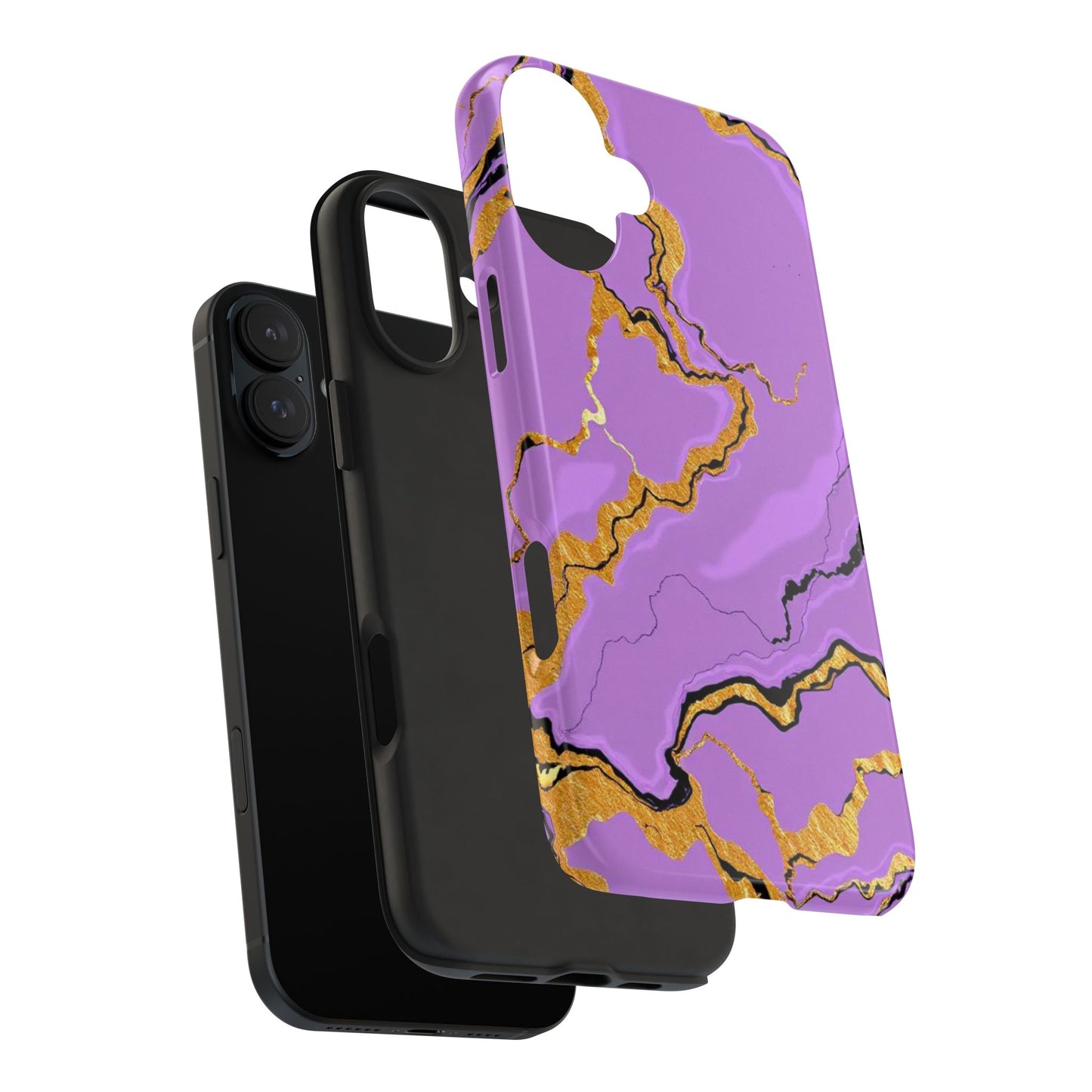 Stylish Tough Phone Cases with Purple Marble Design, Protective Phone Cases, Trendy Phone Accessories, Gift for Her, Unique Phone Cover