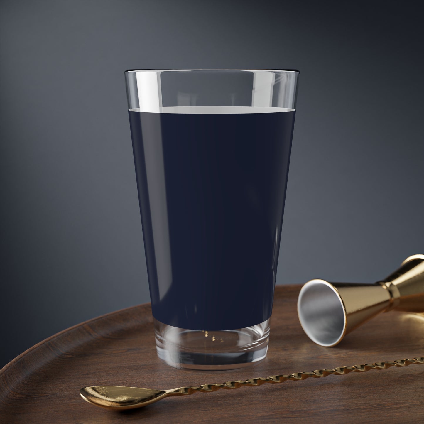 Stylish Lunar Midnight Mixing Glass, Unique Barware, 16oz Cocktail Glass, Perfect for Parties, Home Bar Essential, Gift for Mixologists