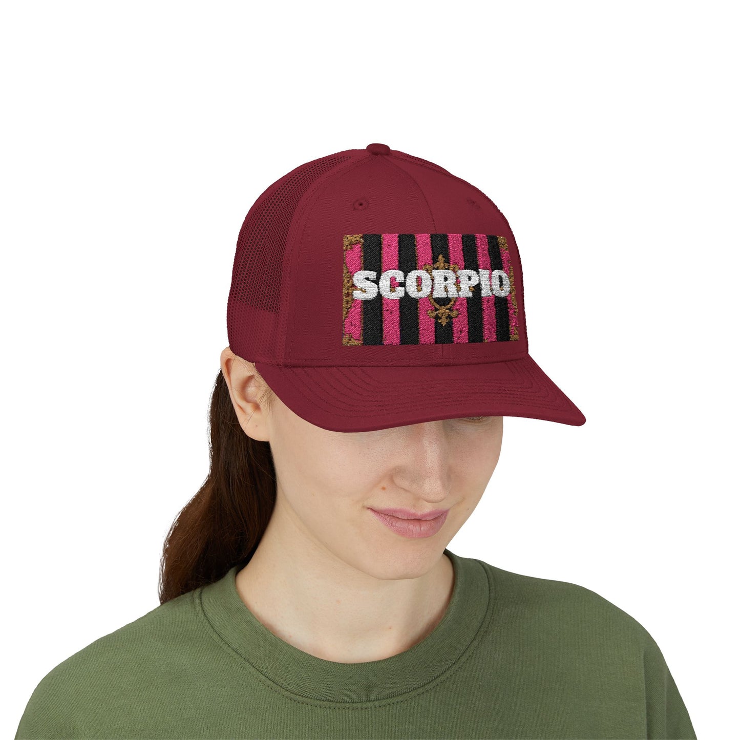 Scorpio Snapback Trucker Cap | Zodiac Hat, Astrology Gift, Trendy Cap for Astrology Lovers, Summer Style, Unique Birthday Gift