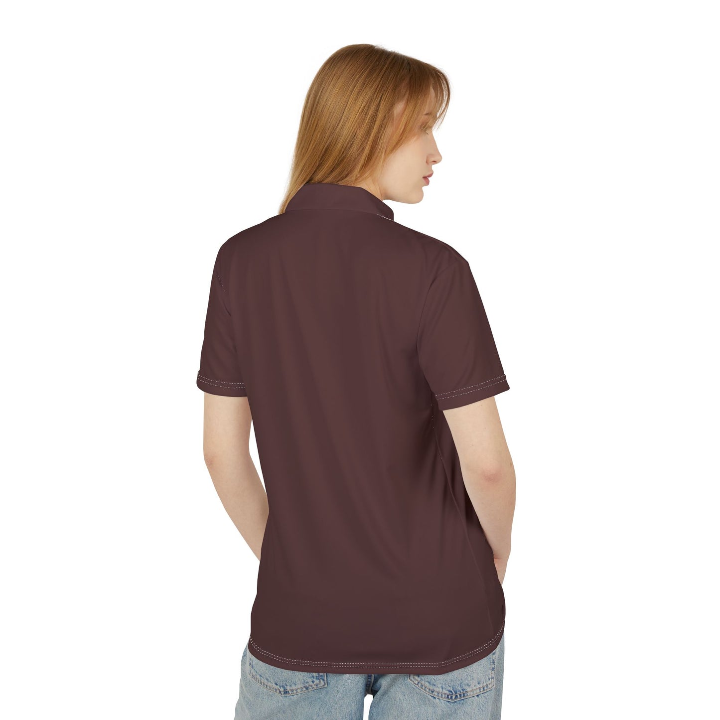 Stylish Brown Merlot Unisex Polo Shirt - Perfect for Casual Wear, Gifts, and Gatherings, Summer Events, Everyday Comfort