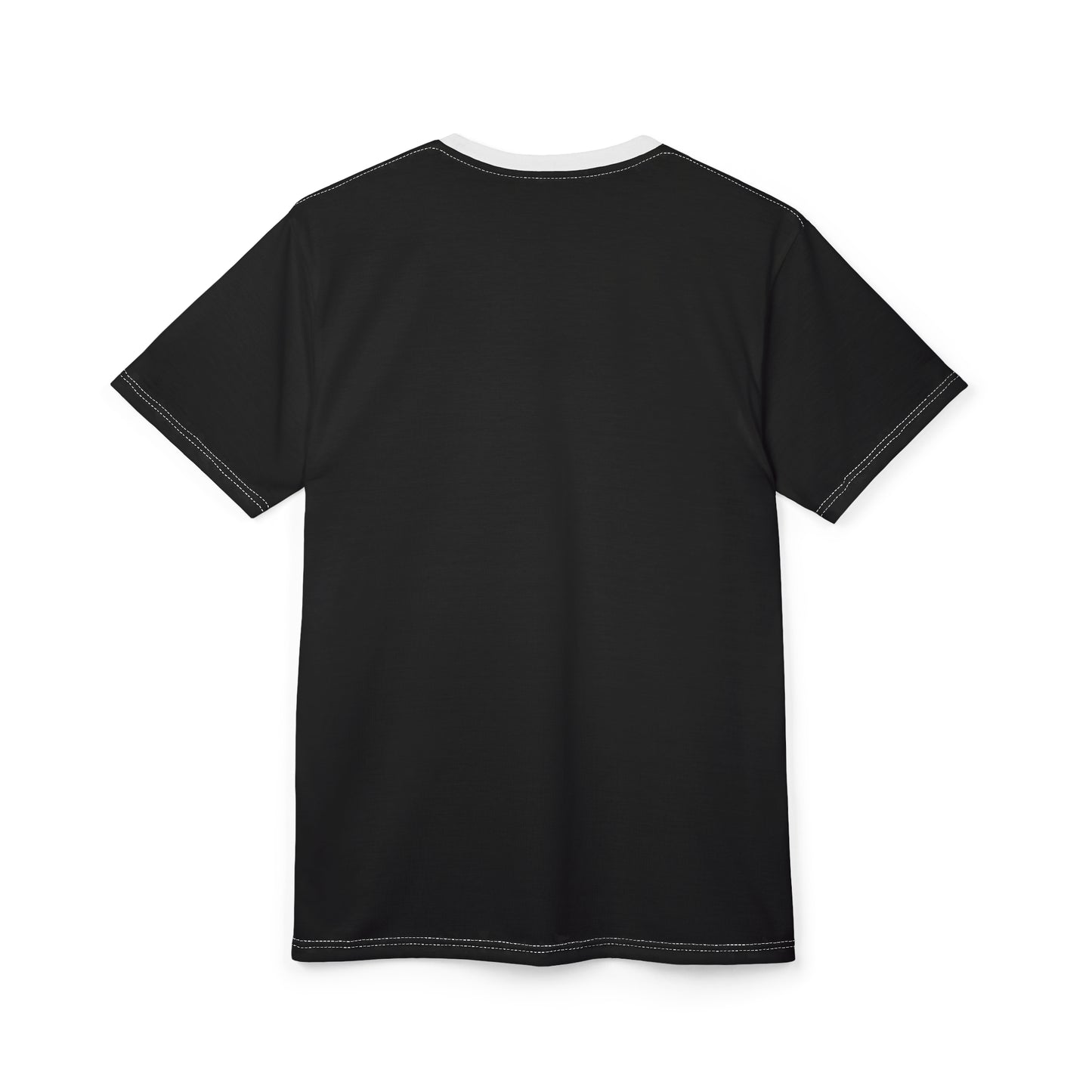 Stylish Black (White Collar) Unisex Cut & Sew Tee | Perfect for Casual Outfits, Gifting, and Everyday Wear | Personalized Options Available