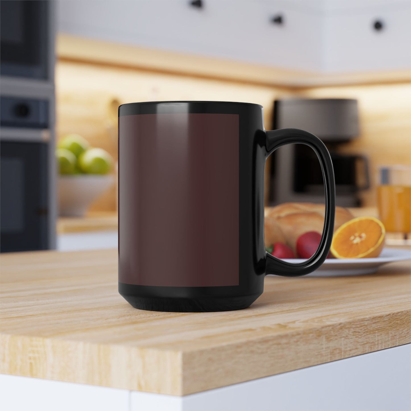 Stylish Brown Merlot Black Mug | Perfect for Coffee Lovers, Gift for Birthdays, Office Decor, Holiday Celebrations, Personalized Drinkware