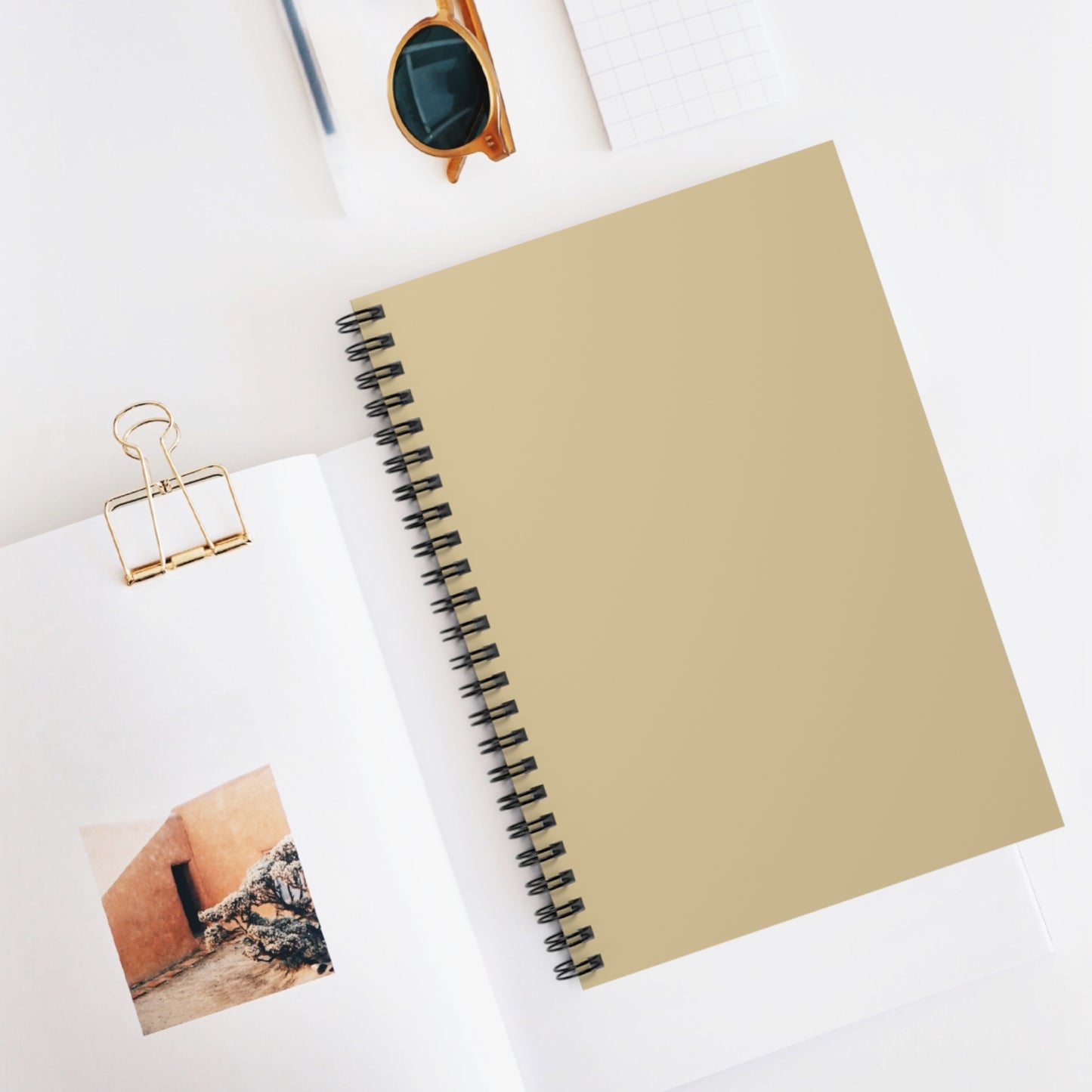 Vanilla Wheat Elegant Spiral Notebook - Ruled Line Journal for Note-Taking, Study, Doodle, Gift, School Supplies