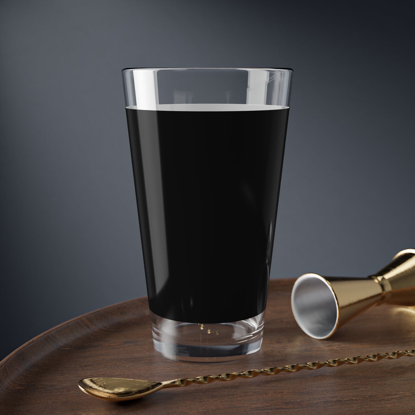 16oz Black Mixing Glass - Perfect for Cocktails, Home Bars, Gift for Mixology Enthusiasts, Personalized Barware, Unique Drinkware