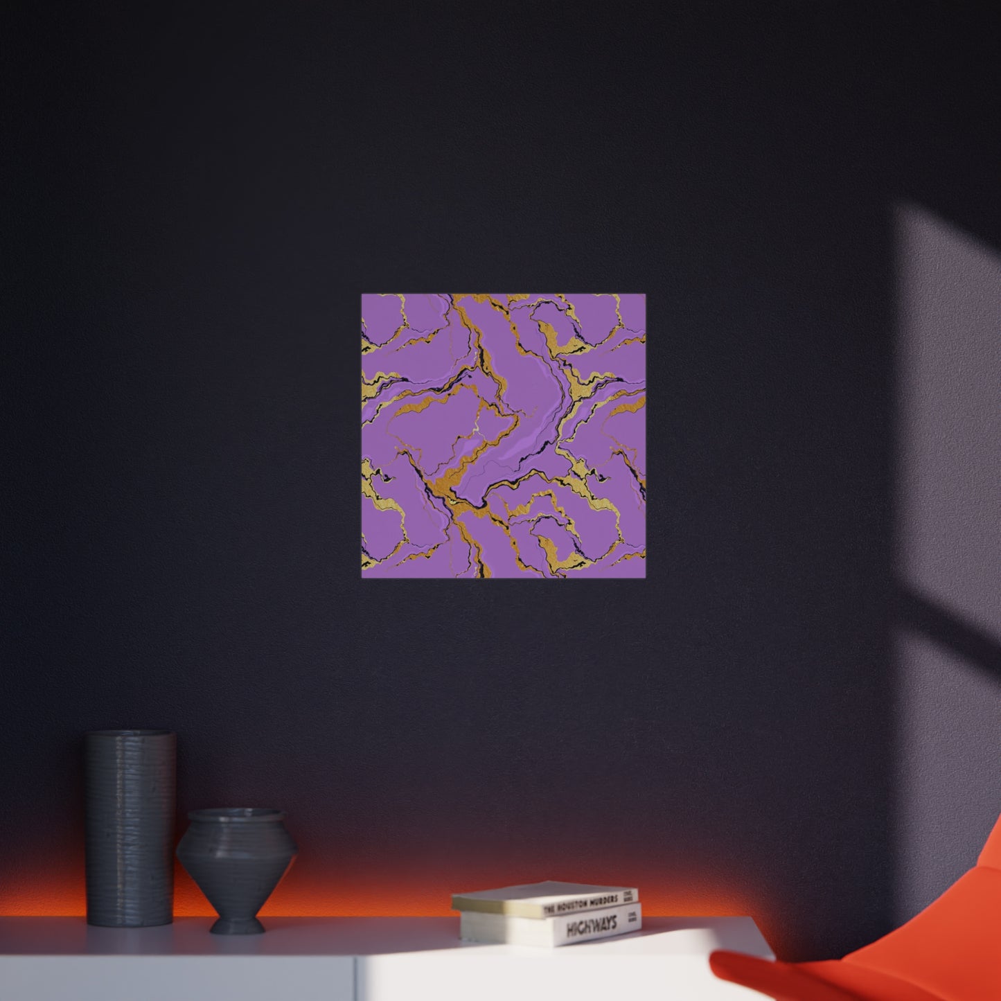 Lavender Marble Foam Board Decor, Stylish Wall Art, Home Office Decor, Unique Gift, Art Display Board