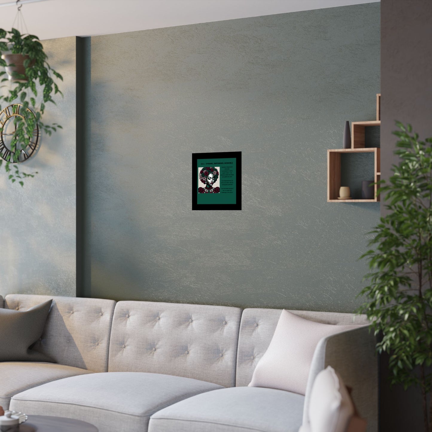Empowered Feminine Wall Art Poster - Dynamic, Empowered & Invincible Design