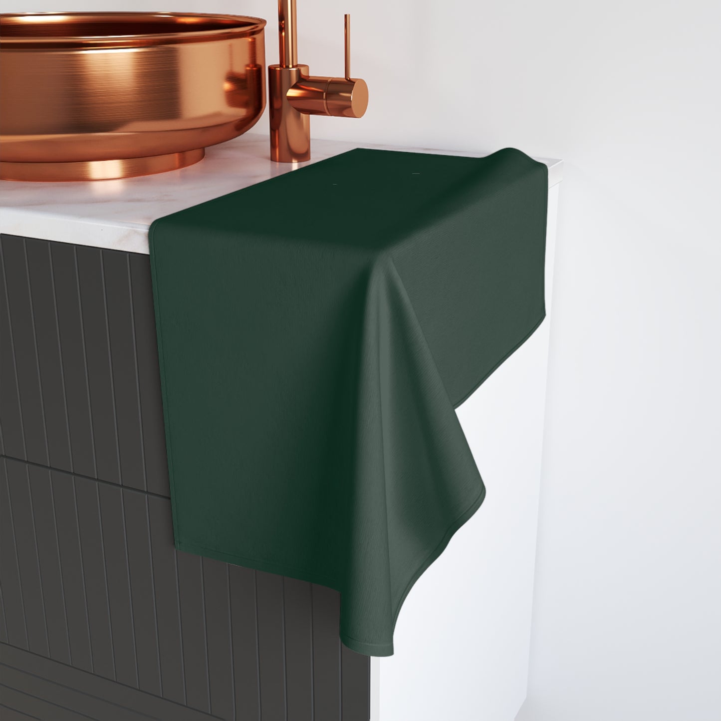 Stylish Midnight Green Hand Towel for Home Decor, Kitchen, Bathroom, Gift for Housewarming, Birthdays, Holidays