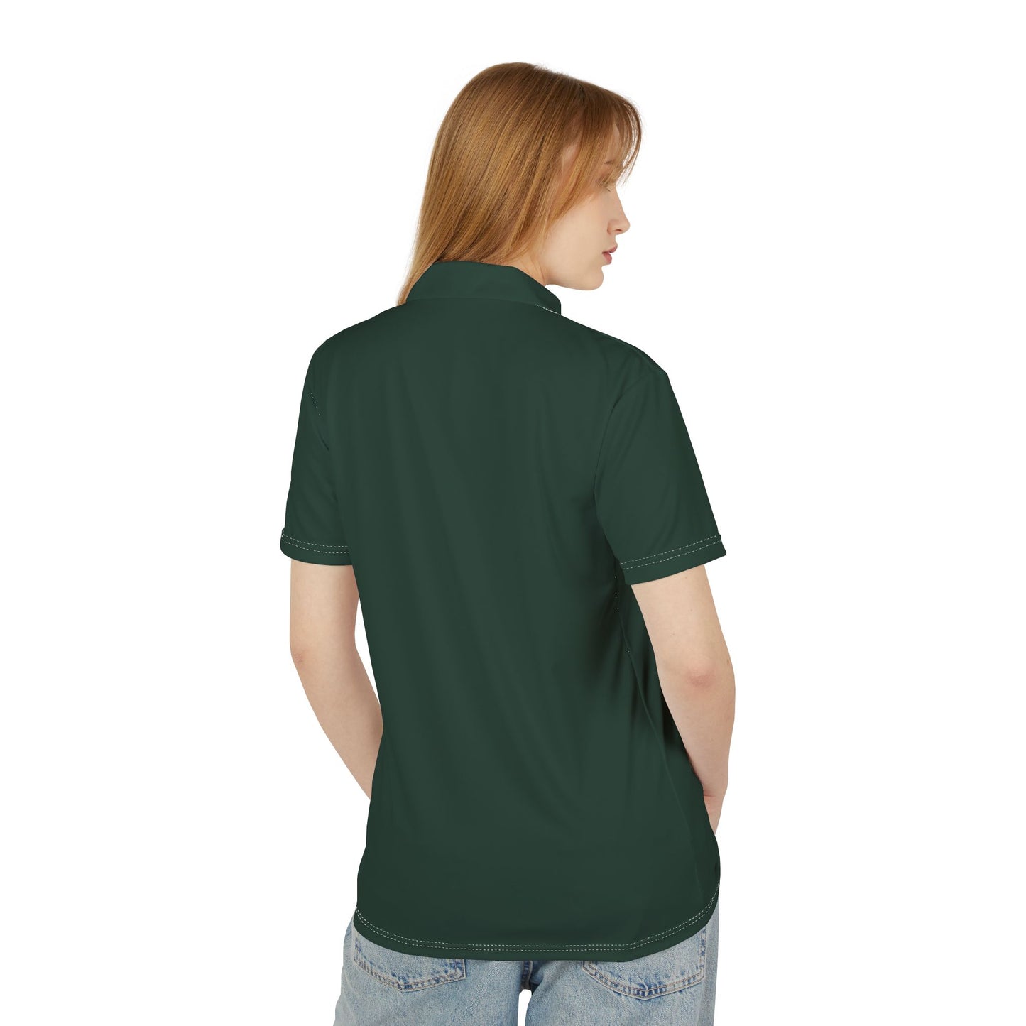 Casual Midnight Green Unisex Polo Shirt, Comfort Fit, Gender Neutral Style, Perfect for Everyday Wear, Gift for Birthdays or Holidays
