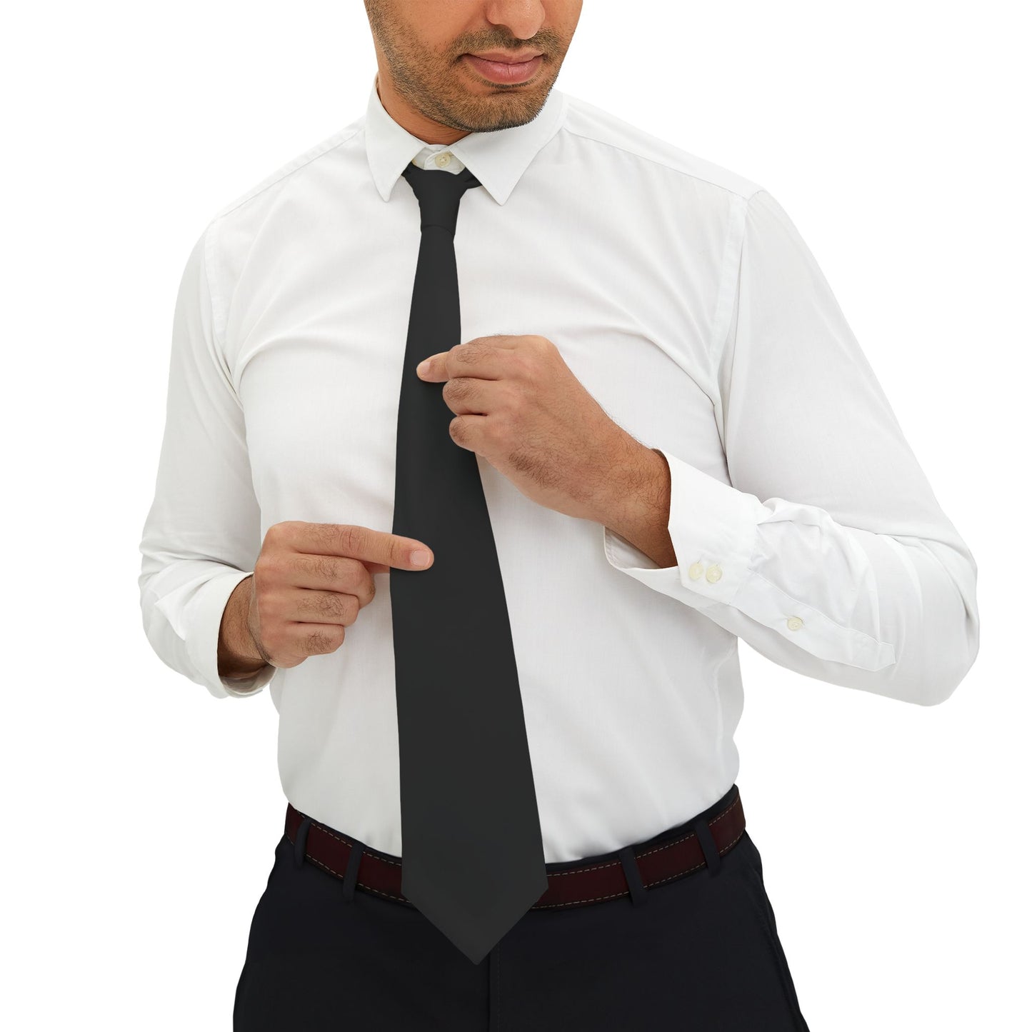 Classic Black Necktie for Formal Occasions, Business Meetings, Weddings, Gifts for Him, Suit Accessory