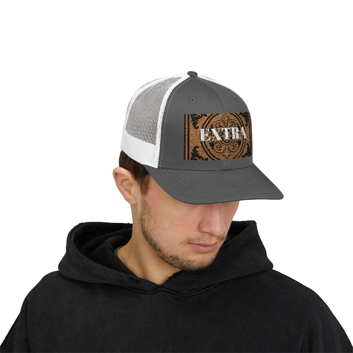 Stylish Extra Baroque Trucker Cap with Vintage Design - Perfect for Casual Outings, Summer Festivals, and Gift Giving, Fashion Hat, Trendy Headwear