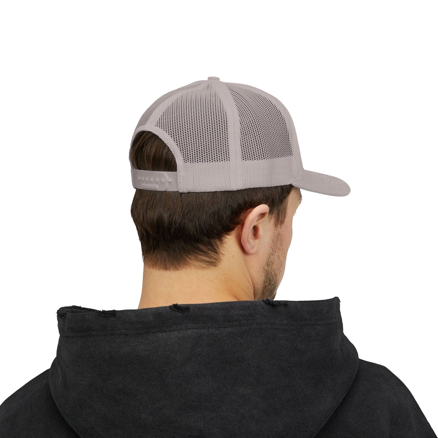 Colorful Camouflage Snapback Trucker Cap, Casual Hat, Outdoor Gear, Unisex Headwear, Gift for Him/Her - Green & Orange Camo Diamond 8