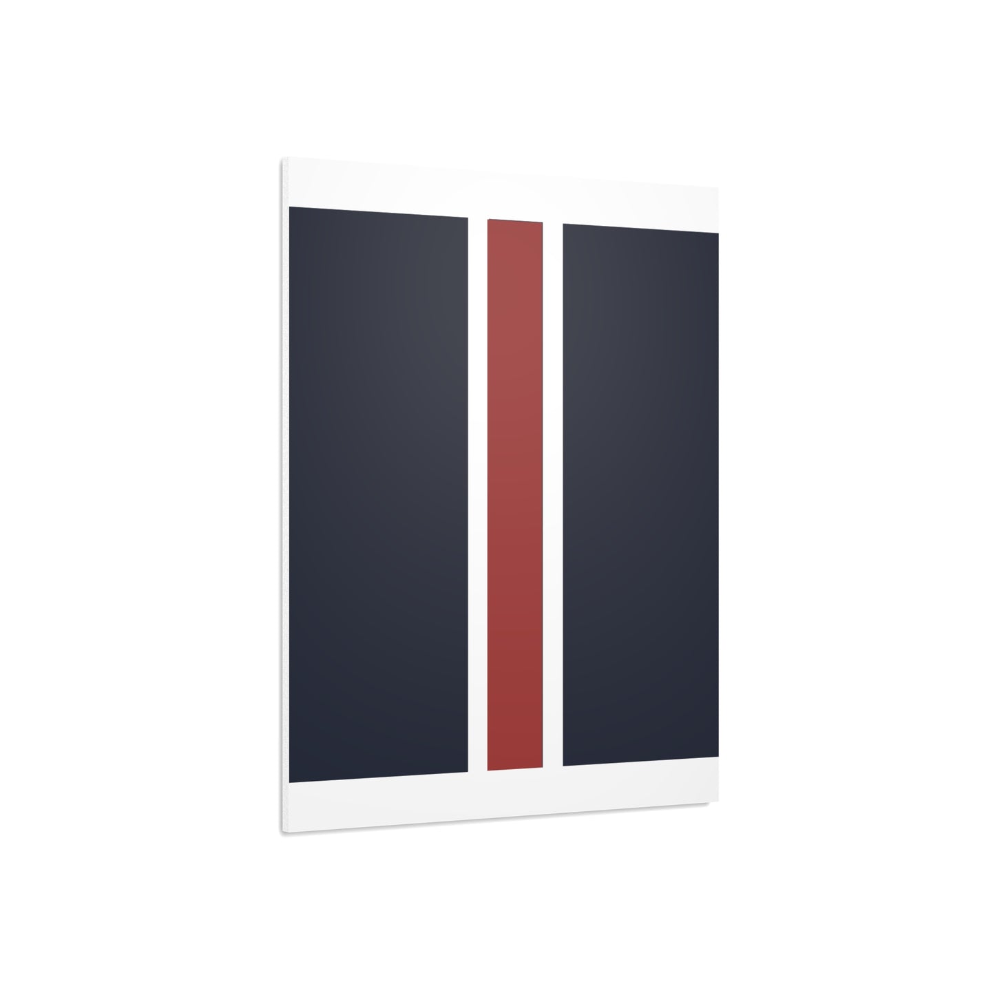 Lunar Midnight & Red-White Striped Stylish Foam Board Decor, Modern Wall Art, Home Office Decoration, Customizable Display Board