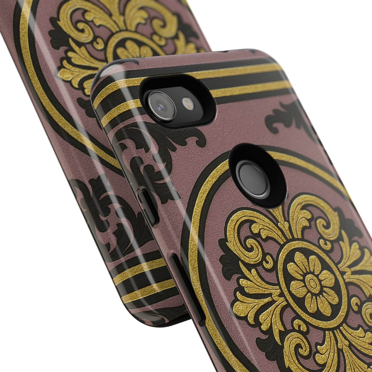 Gilded Mauve With Gold-Black Baroque Tough Cases