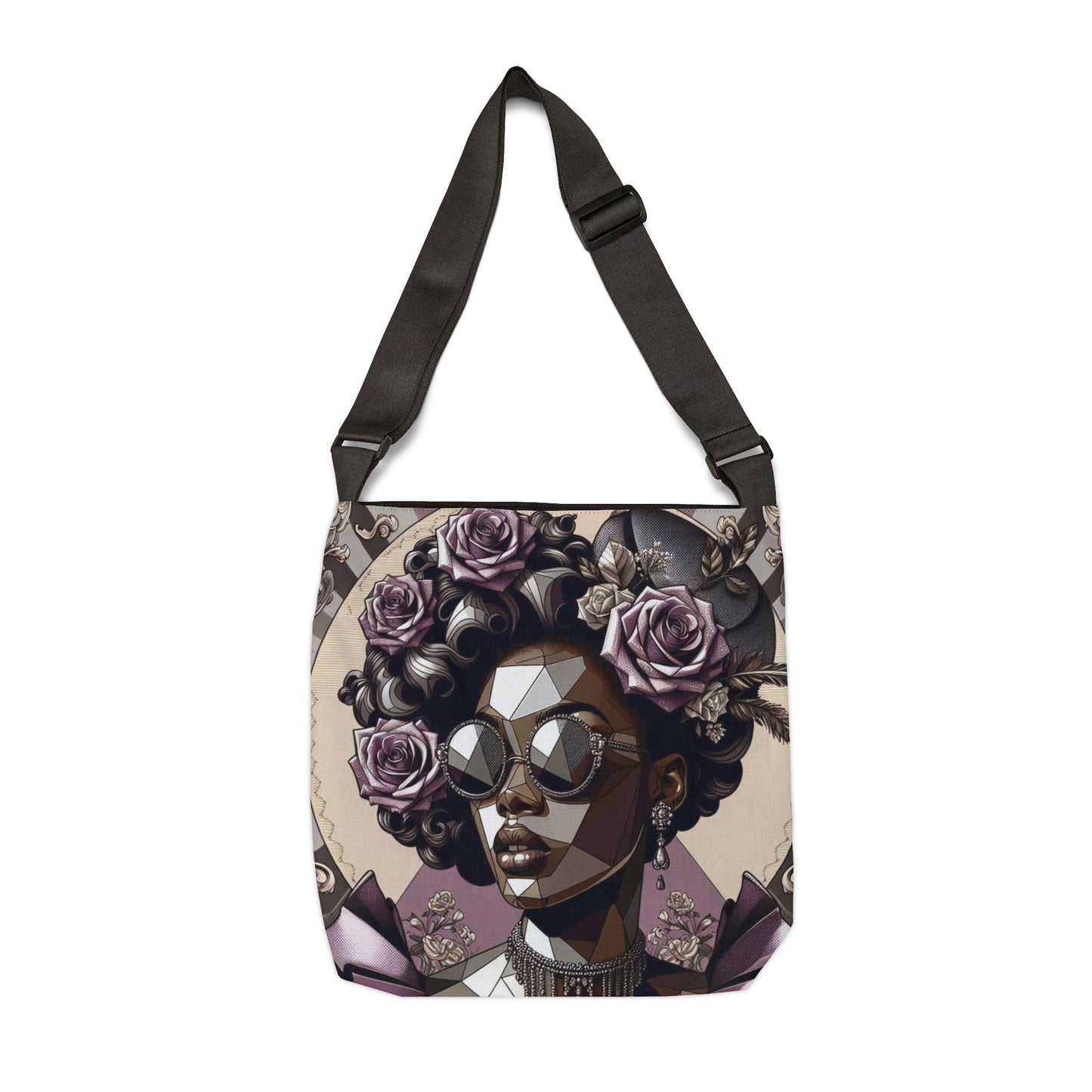 Stylish Adjustable Tote Bag | Fashionable Handbag for Everyday Use | Perfect Gift for Moms, Friends - Lilac Baroque Lady