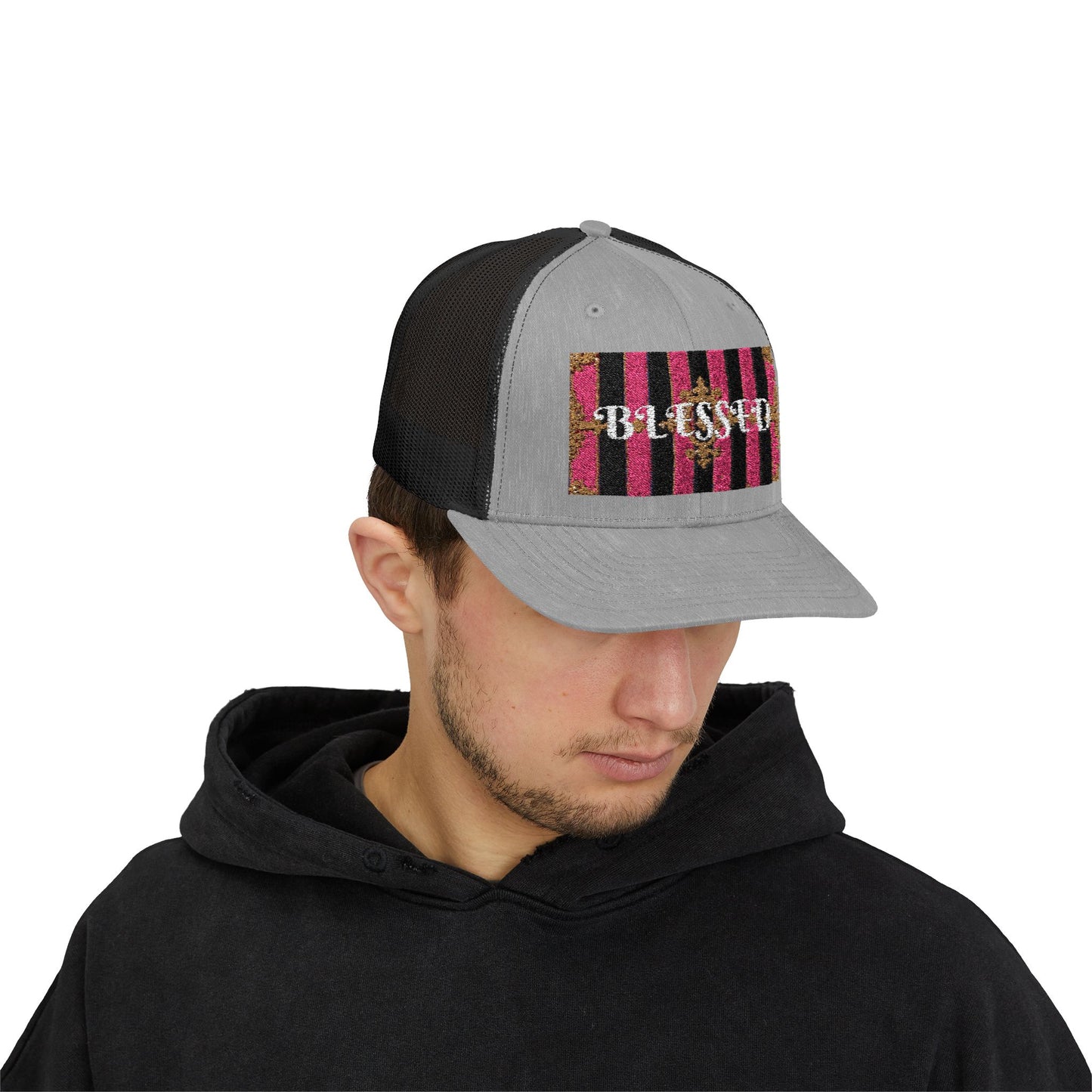 Blessed Snapback Trucker Cap, Inspirational Hat, Casual Headwear, Faith-Based Gift, Trendy Accessory, Ideal for Daily Wear