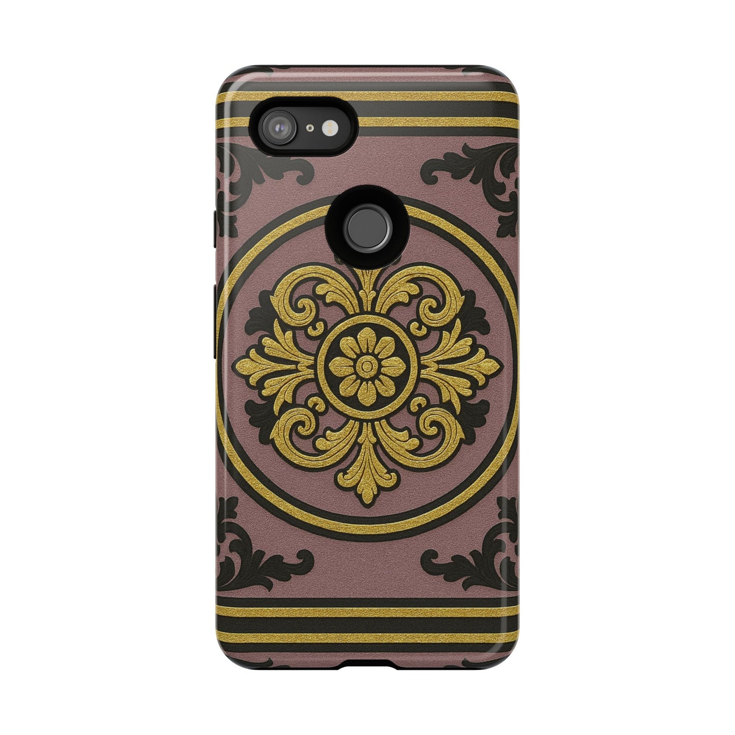 Gilded Mauve With Gold-Black Baroque Tough Cases