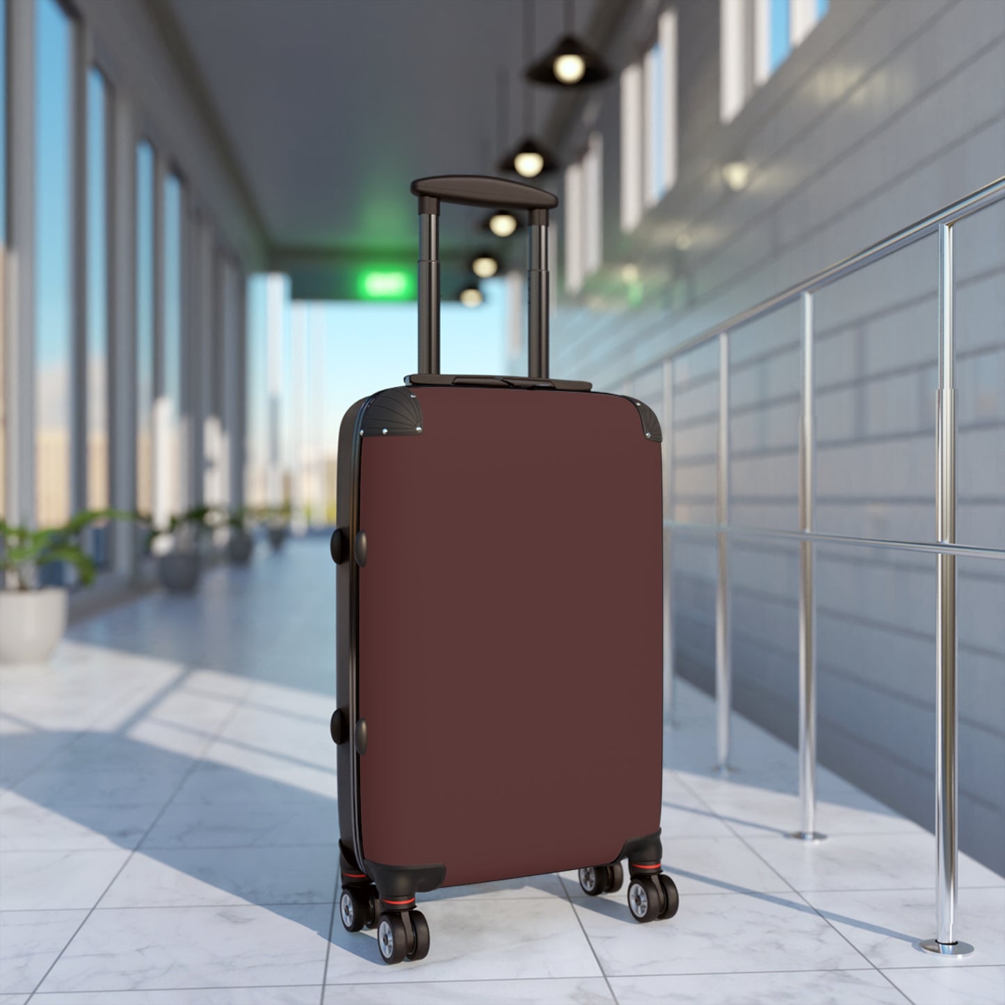 Stylish Brown Merlot Carry-On Luggage for Travelers, Travel Suitcase, Weekend Getaway Bag, Flight Essential, Boarding Bag, Vacation Companion