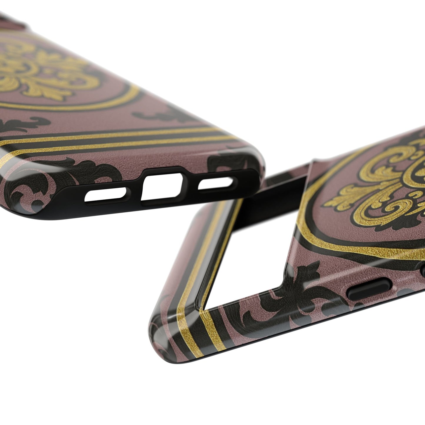 Gilded Mauve With Gold-Black Baroque Tough Cases