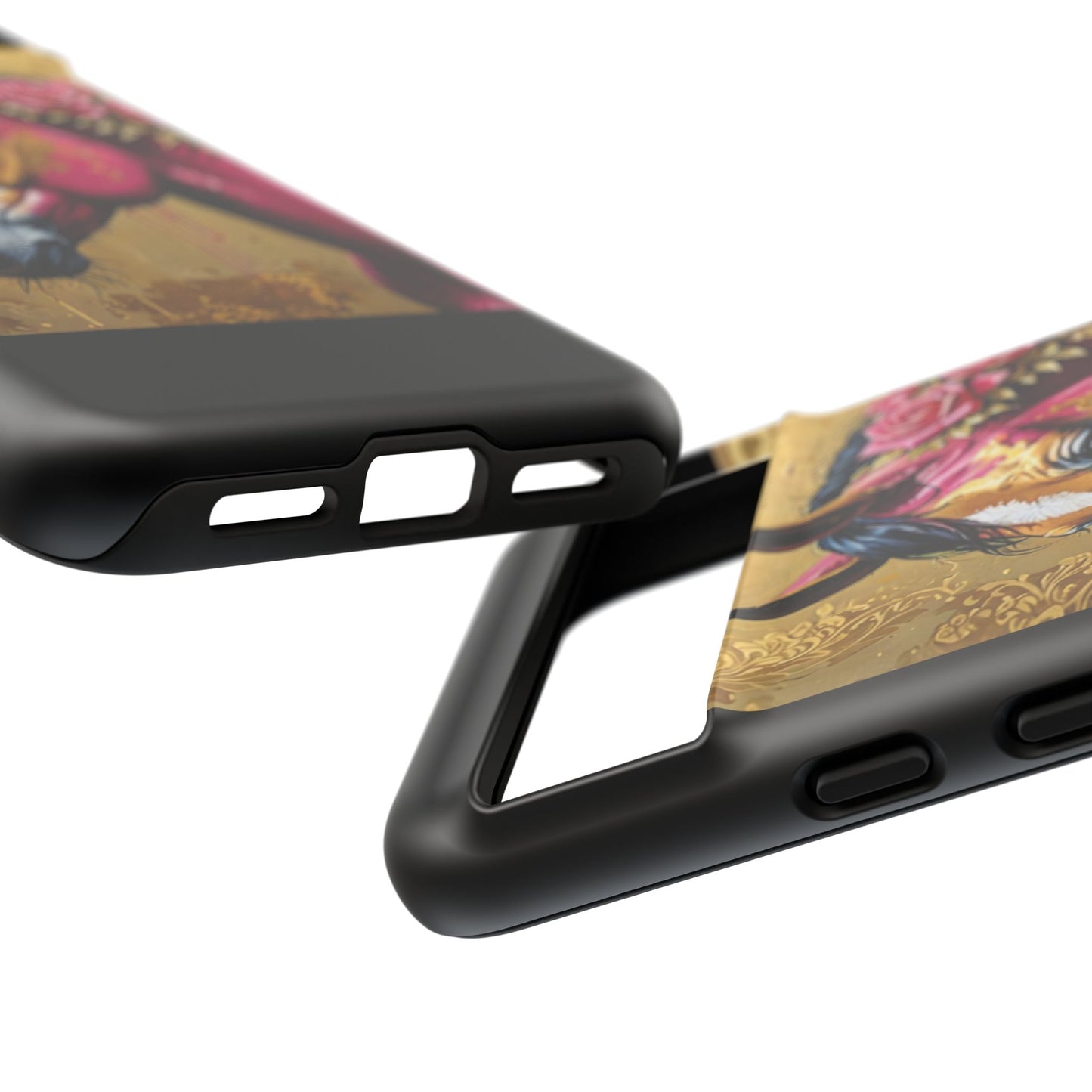 Phone Case - Elegant Horse Damask Design