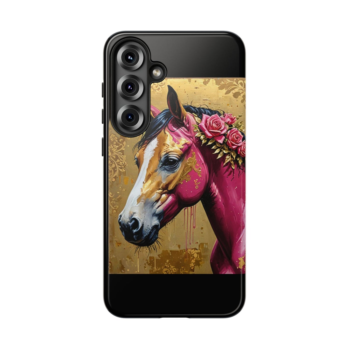 Phone Case - Elegant Horse Damask Design