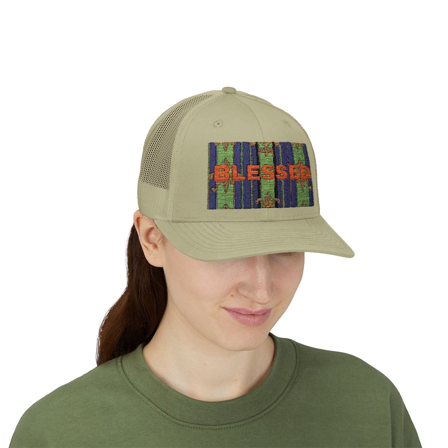 Blessed Snapback Trucker Cap, Casual Hat, Faith Gift, Outdoor Cap, Stylish Accessory, Everyday Wear