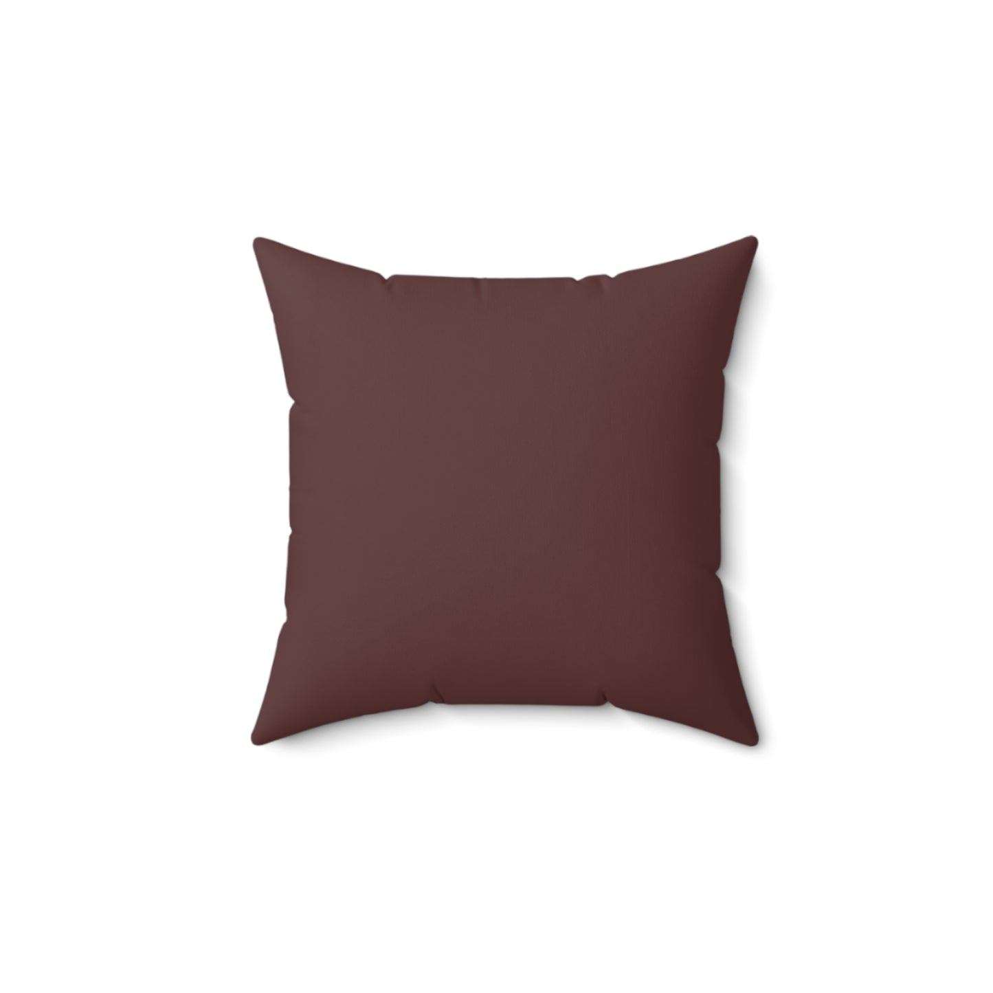 Brown Merlot Cozy Spun Polyester Square Pillow | Home Decor, Modern Accent, Comfort Cushion, Gift Idea, Cozy Living