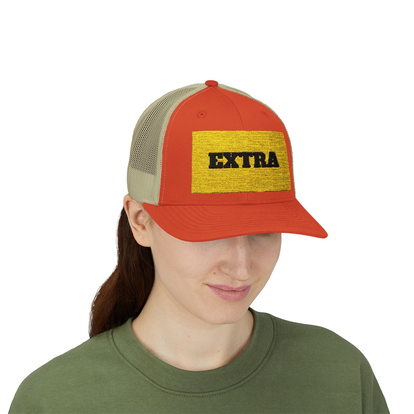 Extra Sparkling Gold Snapback Trucker Cap, Casual Hat, Fashion Accessory, Outdoor Gear, Gift for Him/Her, Party Wear