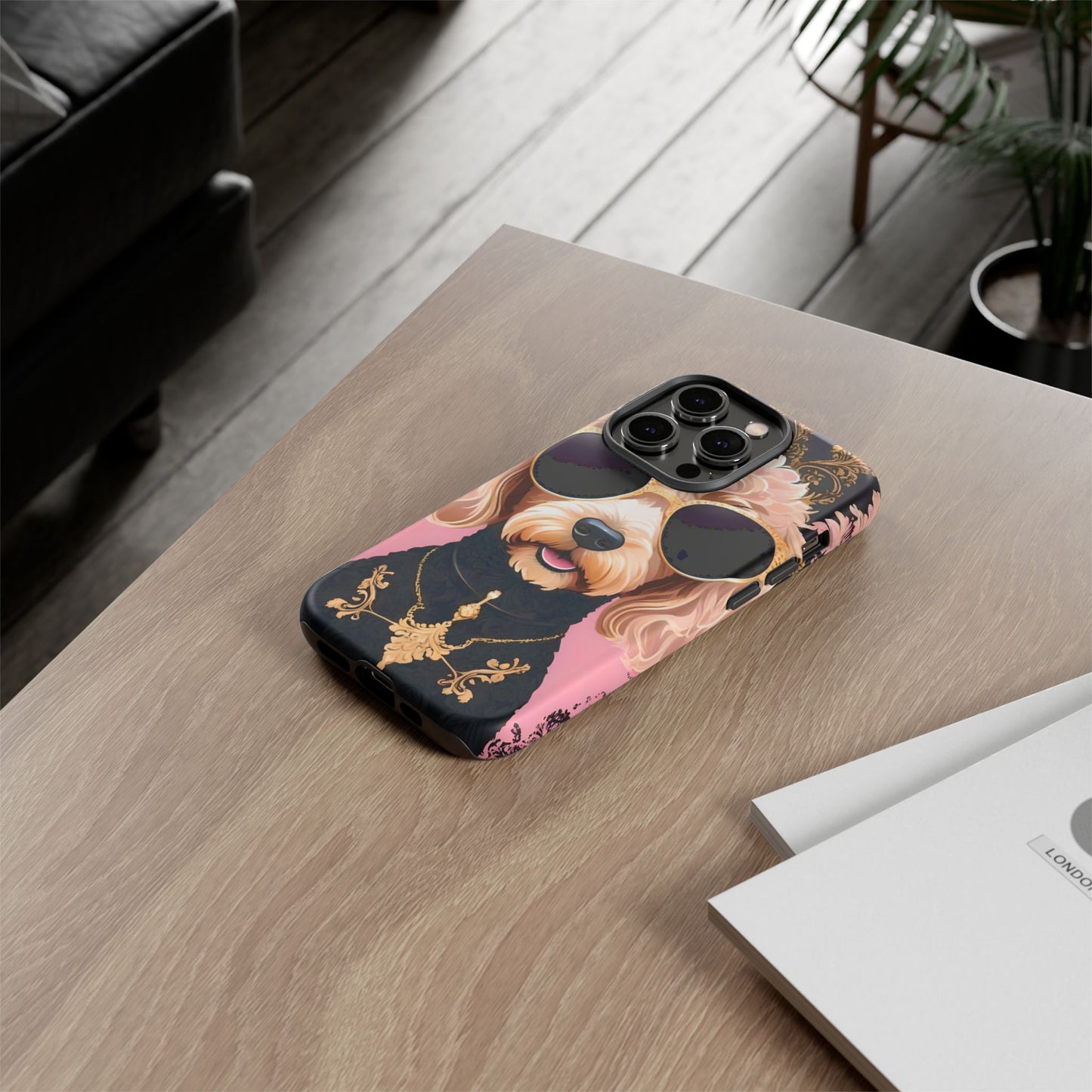 Phone Case - Golden Doodle In Sunglasses Tough Case