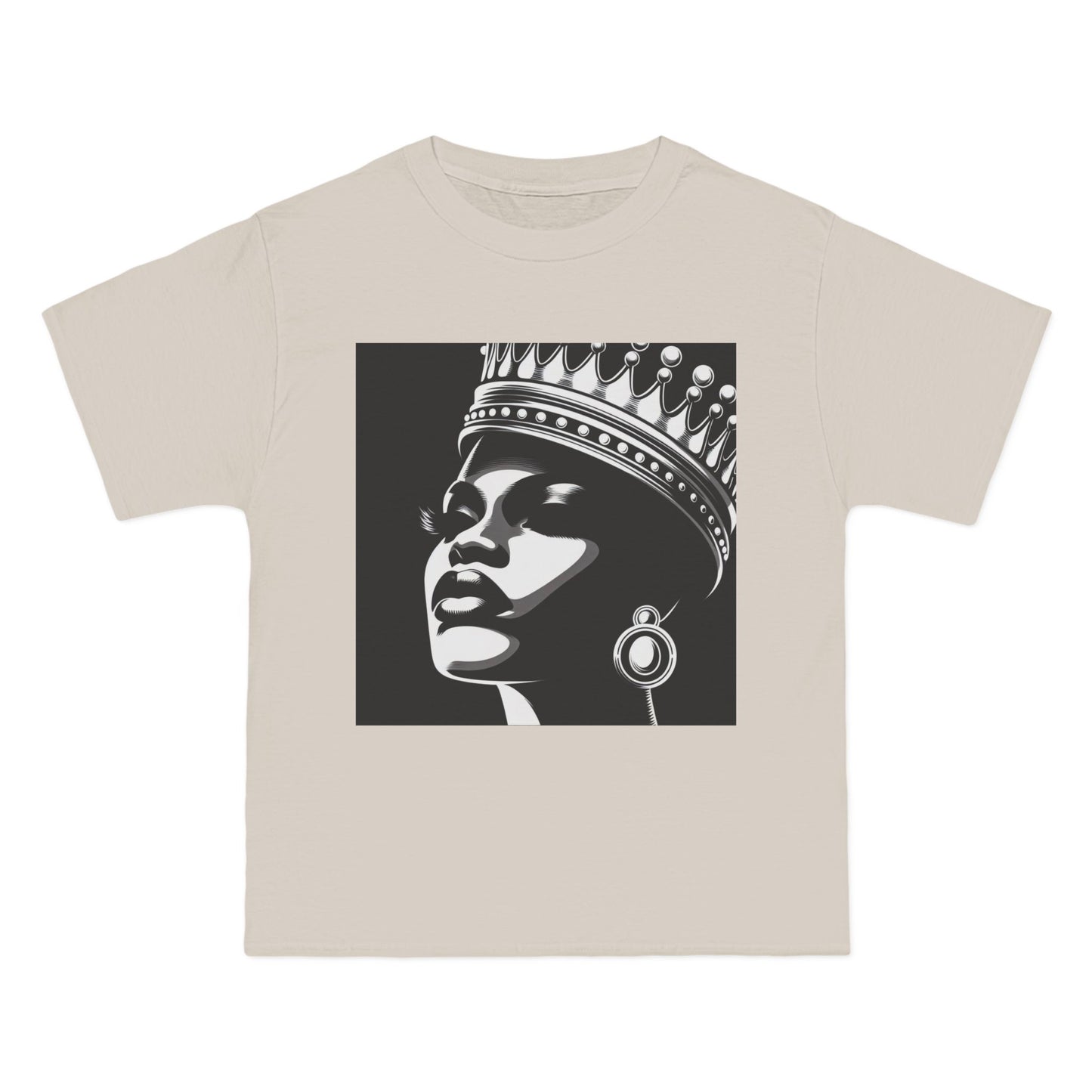 Crowned Beauty T-Shirt, Unisex, Short-Sleeve Tee, Graphic Art Shirt, Queen Vibes Apparel, Unique Gift for Women, Fashion Statement Top