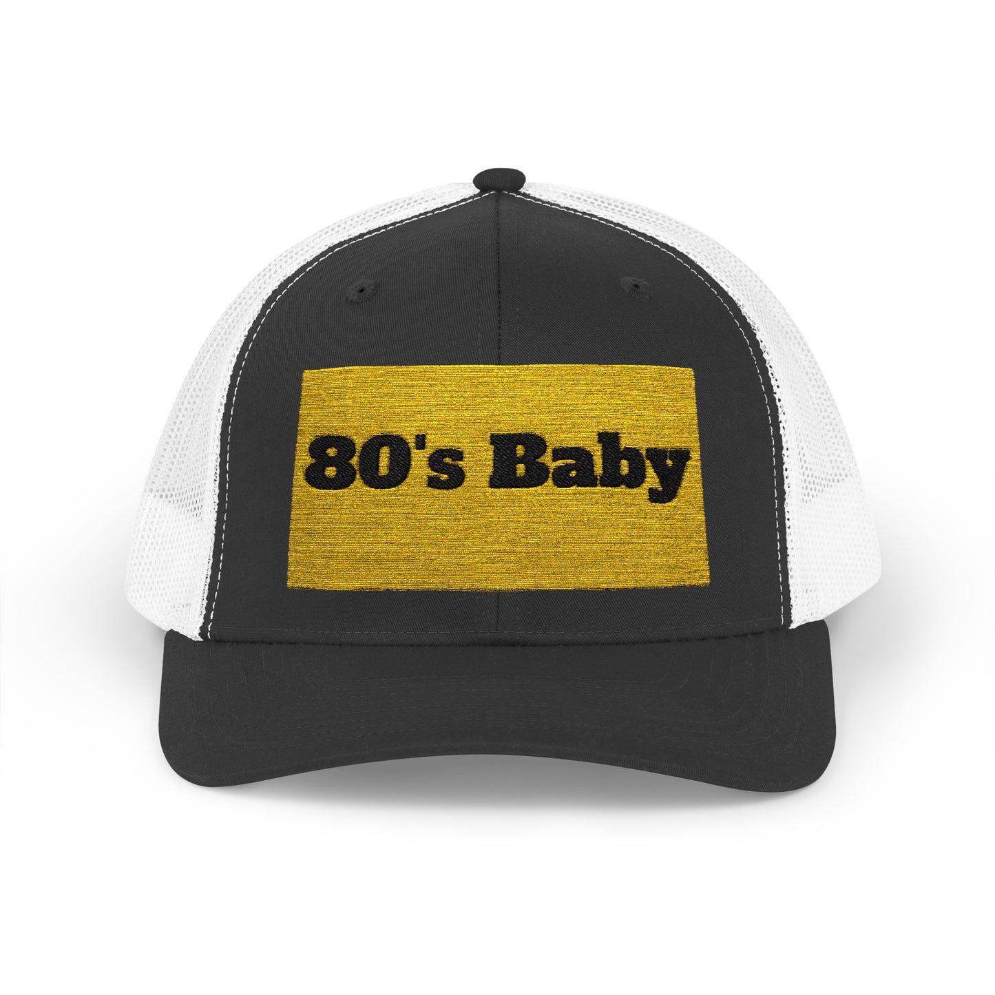 80's Baby Gold Snapback Trucker Cap - Retro Style Hat, Vintage Cap, Perfect for 80's Themed Parties, Gifts for Nostalgic Friends, Summer Fun