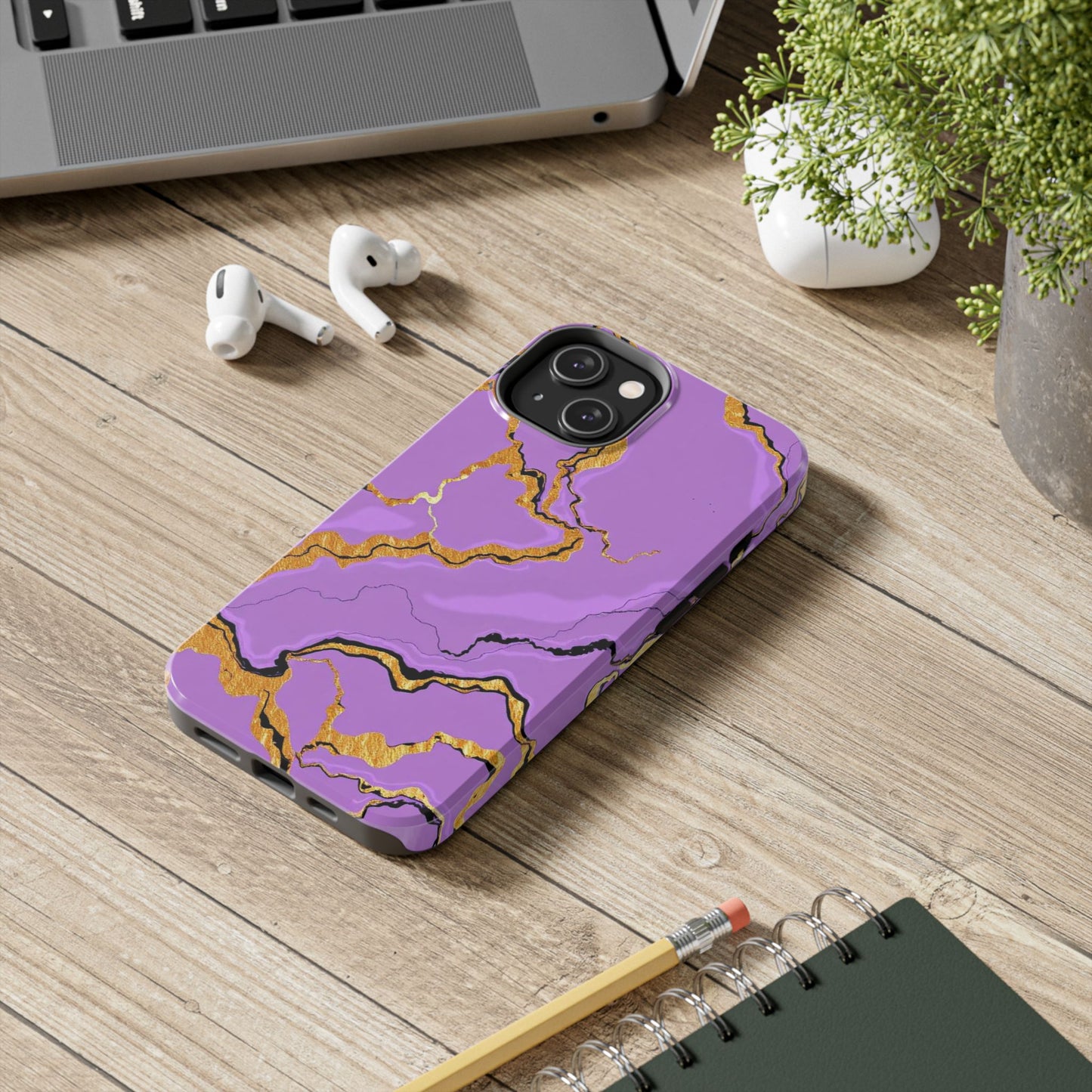 Stylish Tough Phone Cases with Purple Marble Design, Protective Phone Cases, Trendy Phone Accessories, Gift for Her, Unique Phone Cover