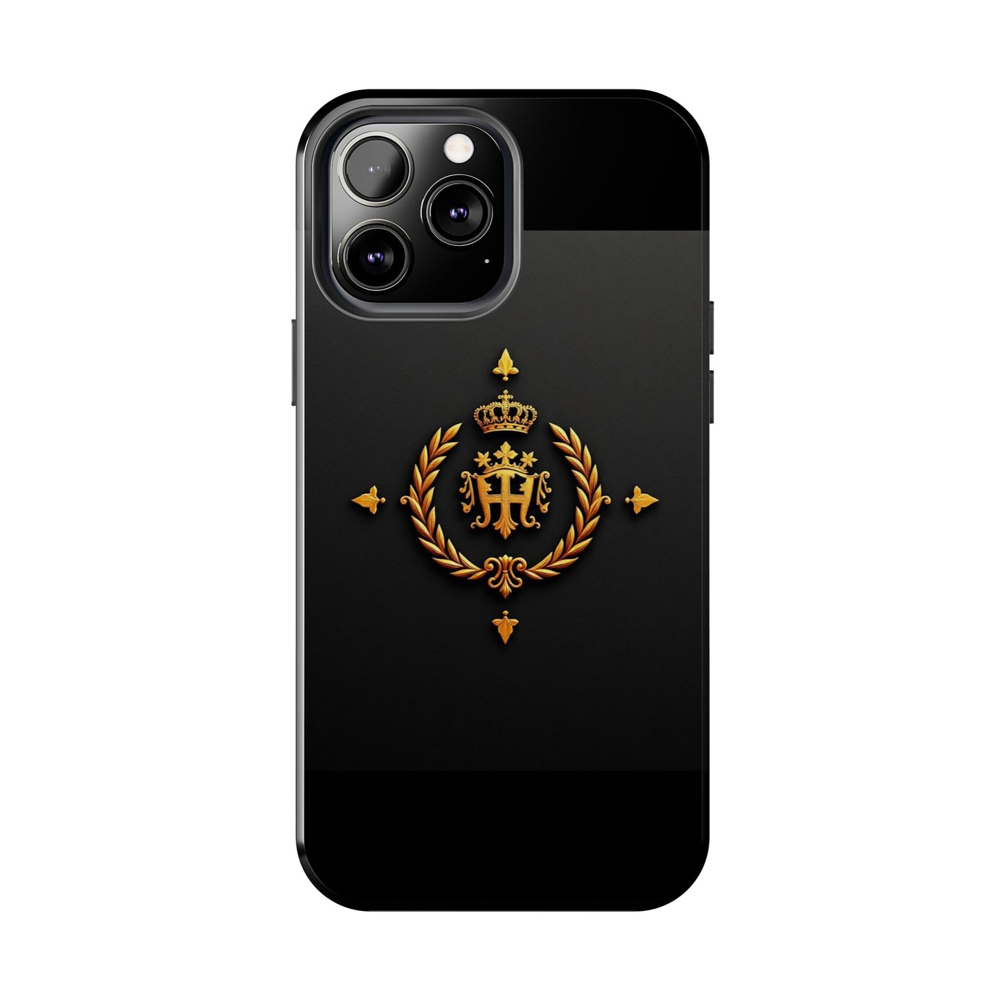 Luxurious Monarch Phone Case, Tough Phone Covers, Elegant Tech Accessories, Gold Crown Design, Stylish Gift for Him/Her - Gold Crest