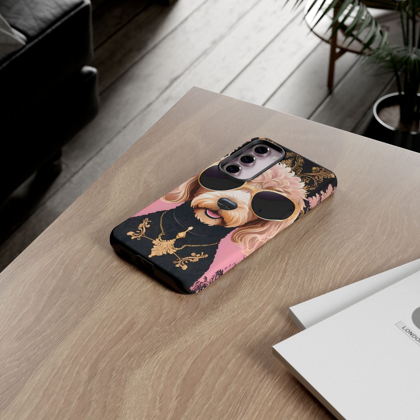 Phone Case - Golden Doodle In Sunglasses Tough Case