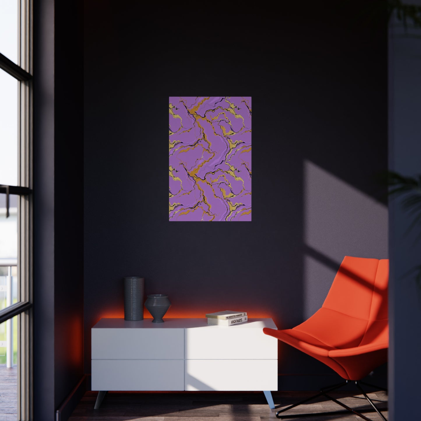 Lavender Marble Foam Board Decor, Stylish Wall Art, Home Office Decor, Unique Gift, Art Display Board