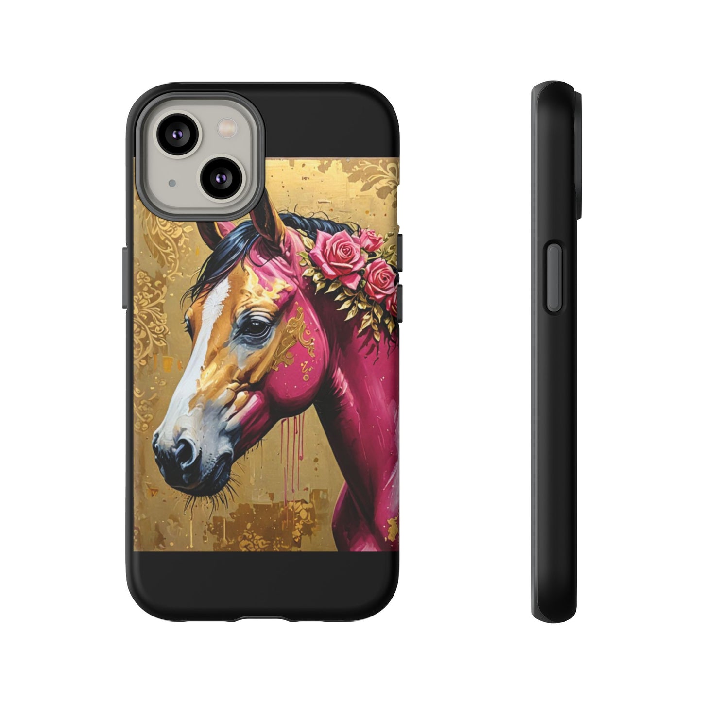 Phone Case - Elegant Horse Damask Design