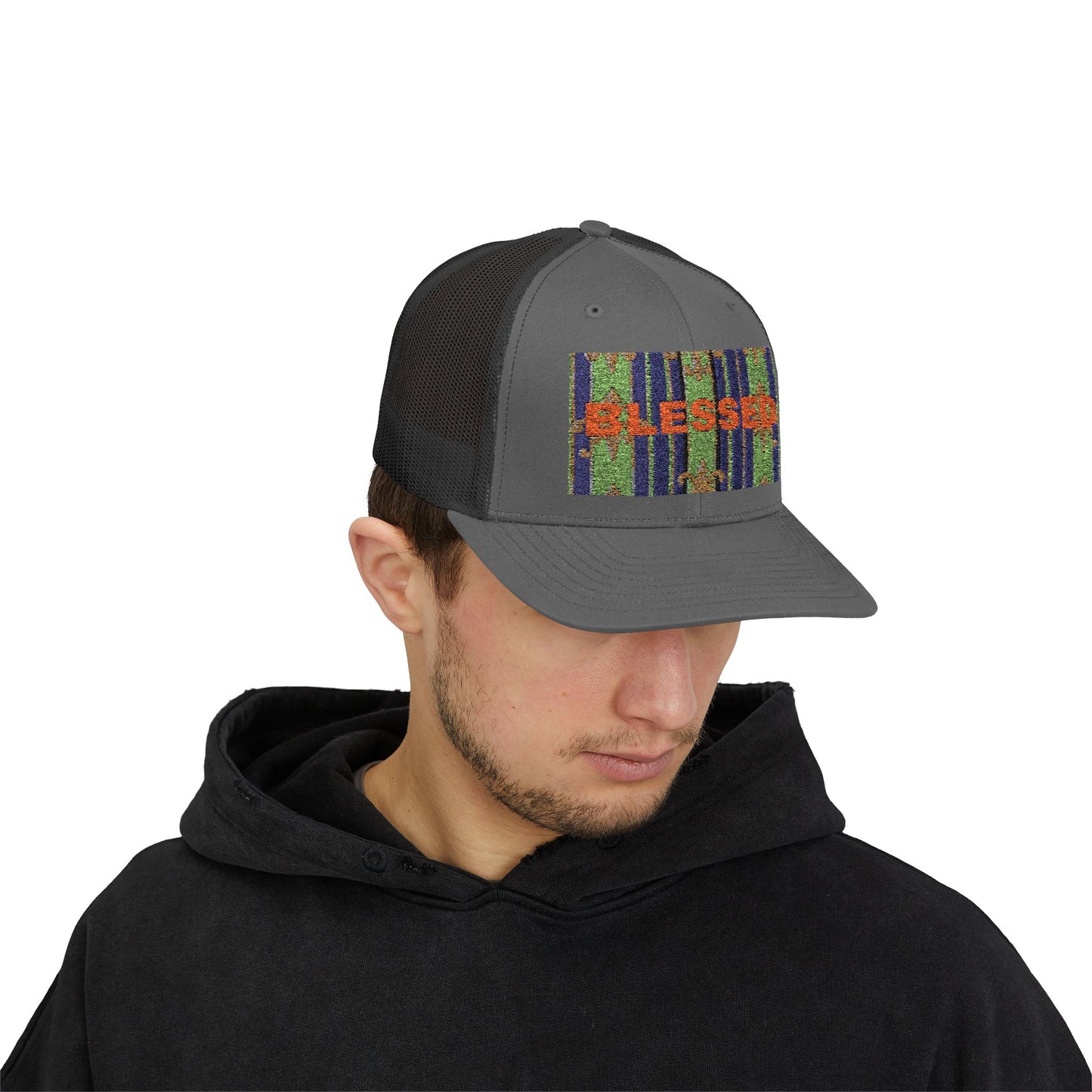 Blessed Snapback Trucker Cap, Casual Hat, Faith Gift, Outdoor Cap, Stylish Accessory, Everyday Wear