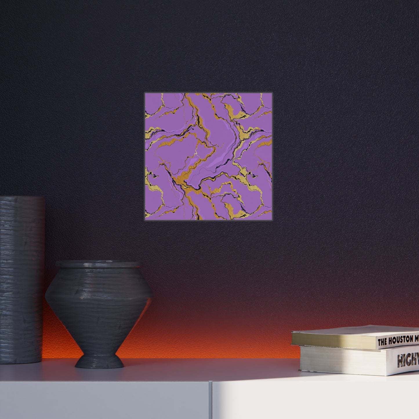 Lavender Marble Foam Board Decor, Stylish Wall Art, Home Office Decor, Unique Gift, Art Display Board
