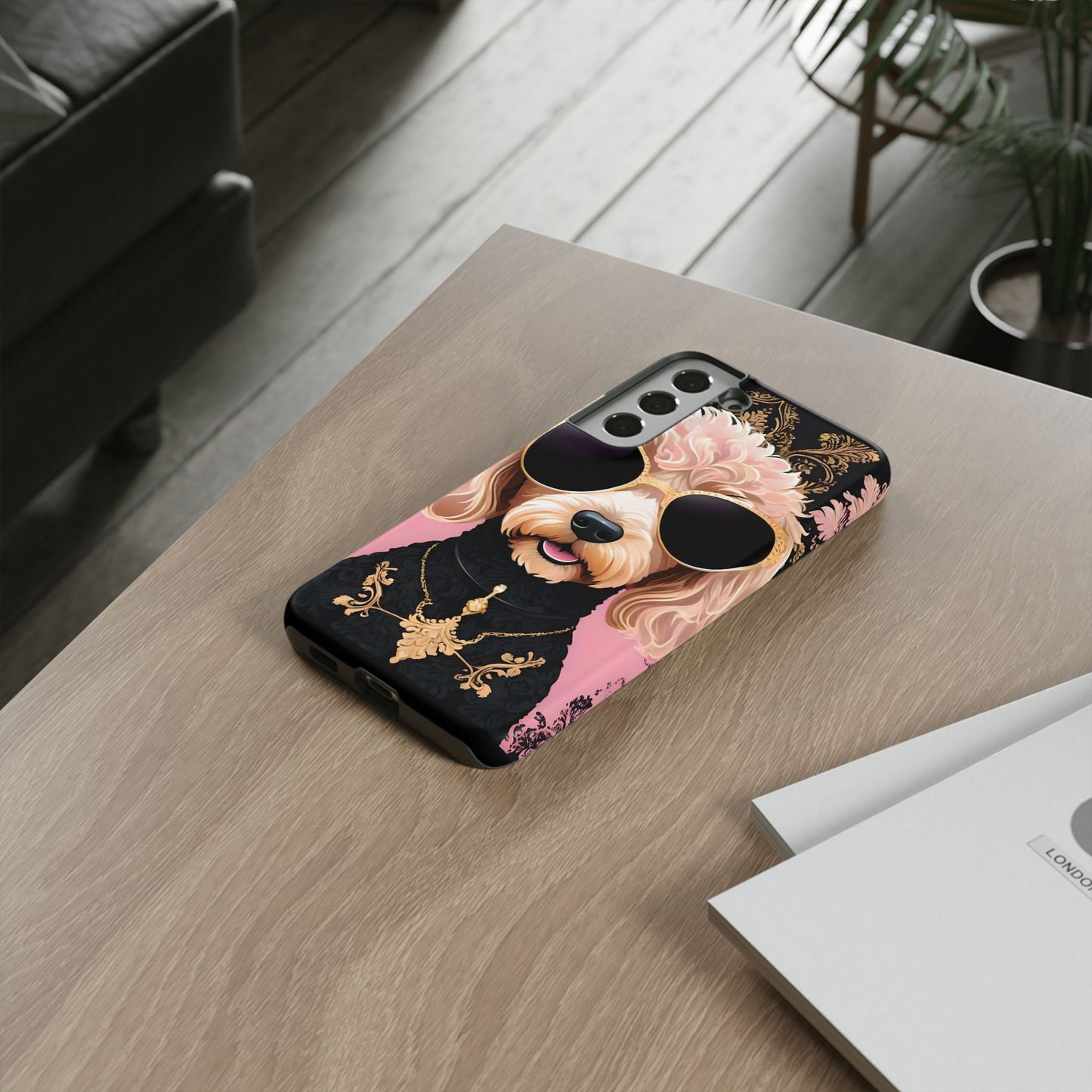 Phone Case - Golden Doodle In Sunglasses Tough Case