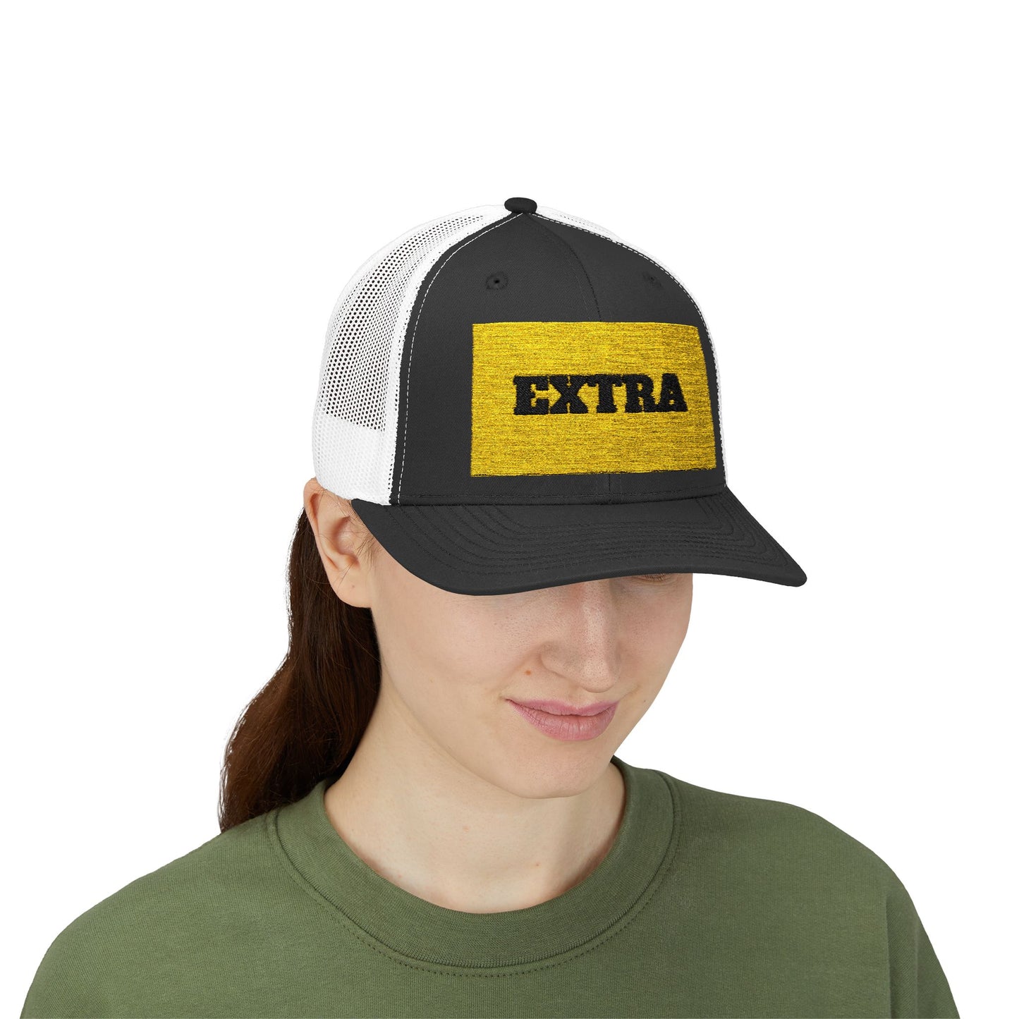 Extra Sparkling Gold Snapback Trucker Cap, Casual Hat, Fashion Accessory, Outdoor Gear, Gift for Him/Her, Party Wear