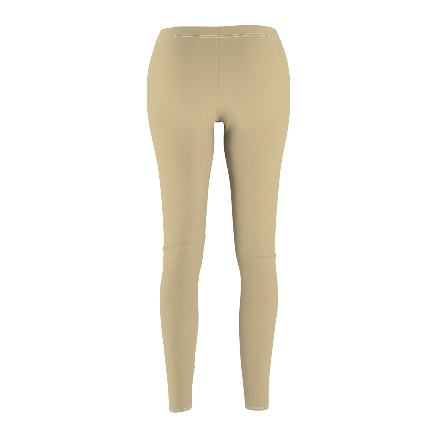 Vanilla Wheat Chic Women's Leggings - Casual & Comfortable, Fitness Gear, Athleisure, Everyday Wear, Perfect for Workouts, Yoga and Travel