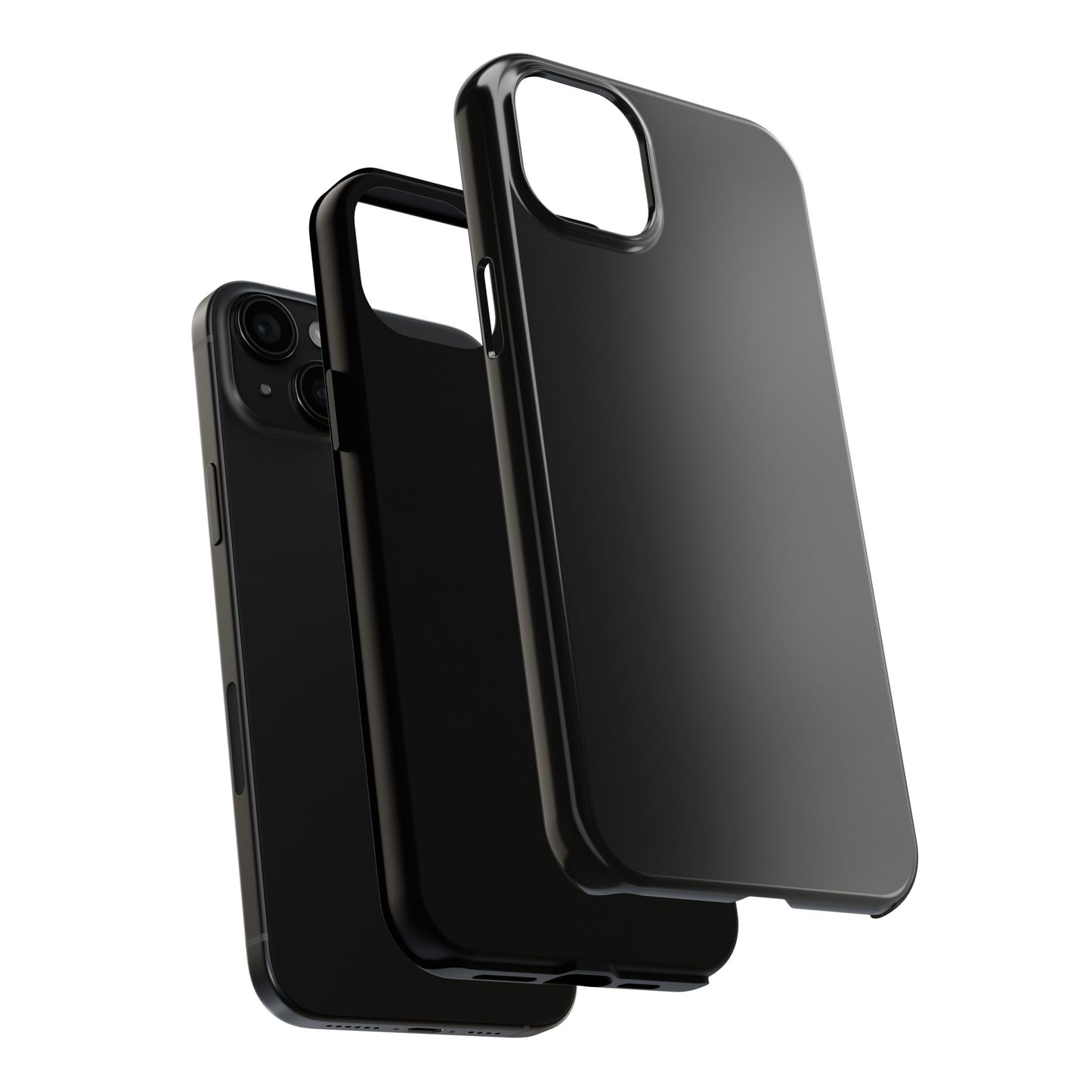 Durable Black Tough Phone Cases, Heavy-Duty Cell Phone Cover, Personalized Tech Protection, Gift for Him or Her, Everyday Protection