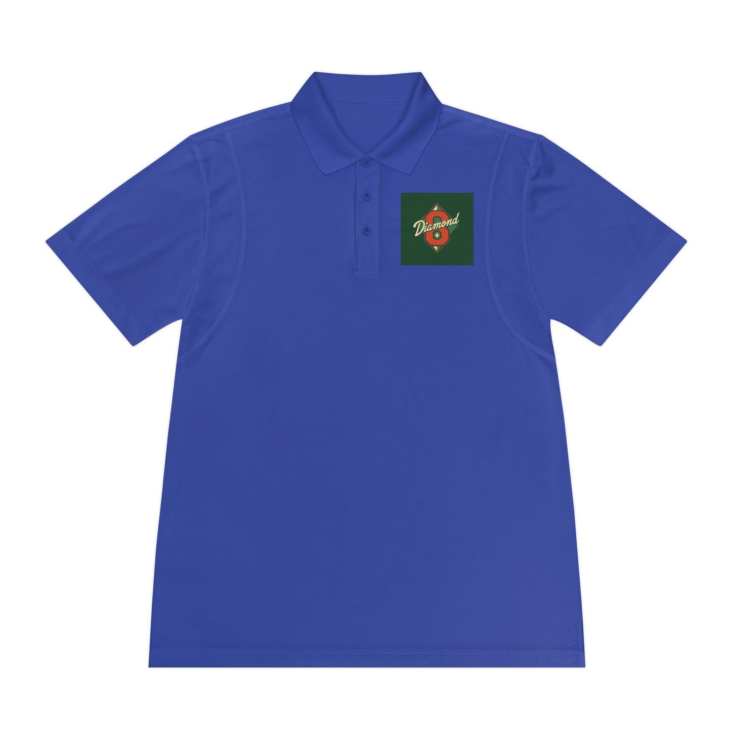 Men's Sport Polo Shirt with Green Design, Casual Wear, Gym Apparel, Outdoor Events, Golf Shirt, Father's Day Gift - Diamond 8