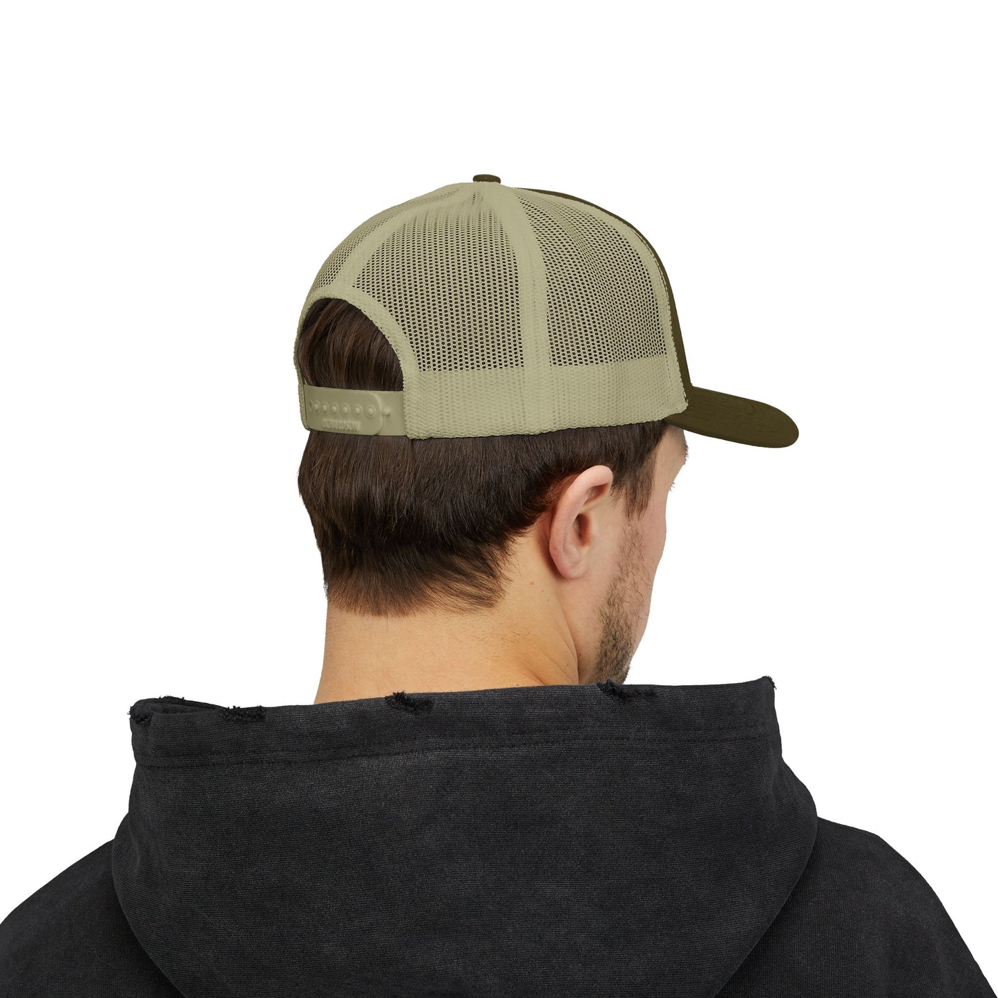 Blessed In Gold Snapback Trucker Cap for Everyday Inspiration, Faith-Based Accessory, Adjustable Hat, Gift for Friends, Motivational Cap