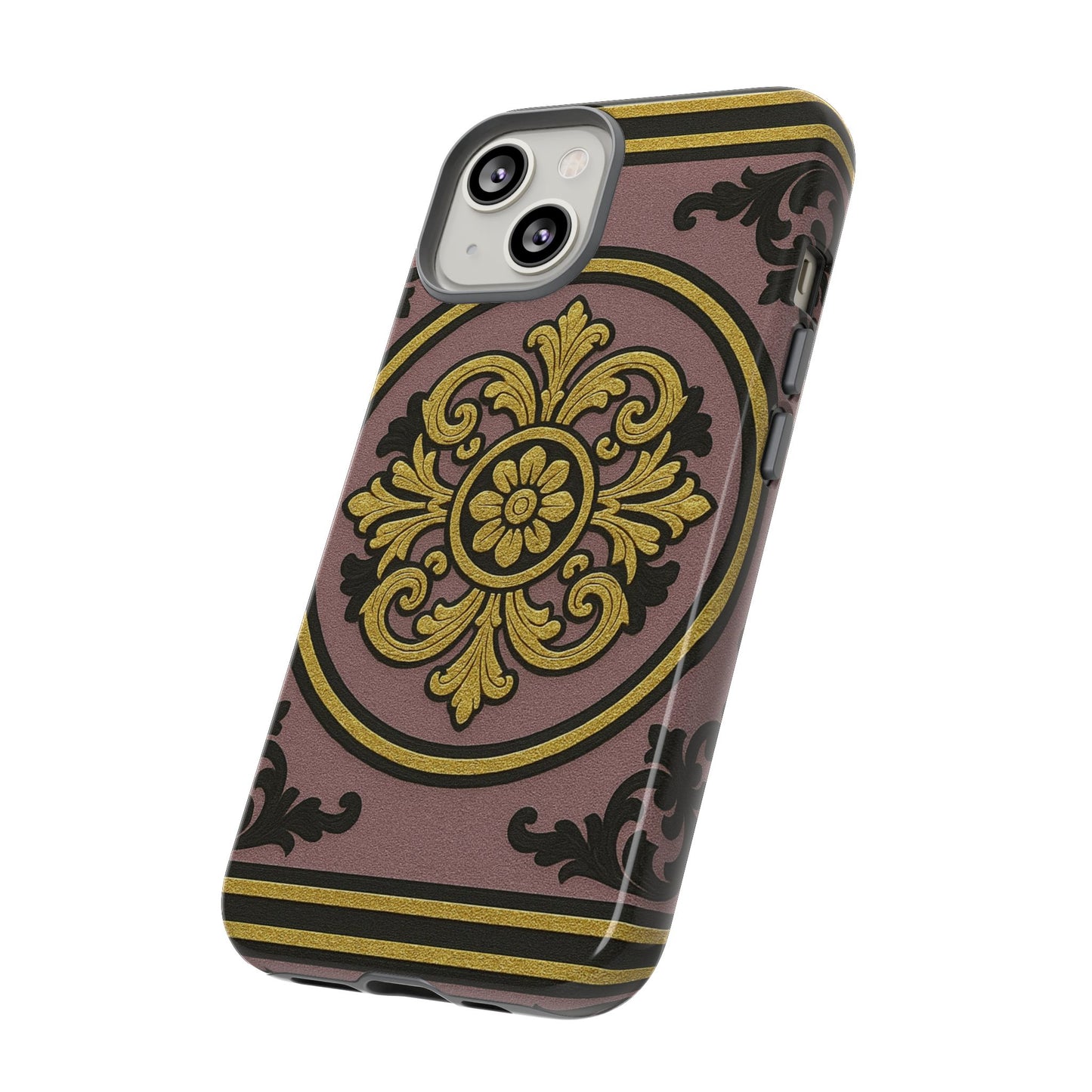 Gilded Mauve With Gold-Black Baroque Tough Cases
