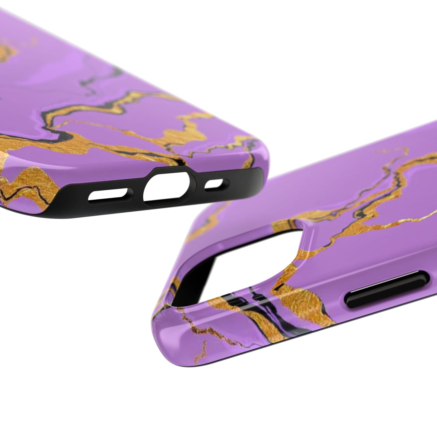 Stylish Tough Phone Cases with Purple Marble Design, Protective Phone Cases, Trendy Phone Accessories, Gift for Her, Unique Phone Cover