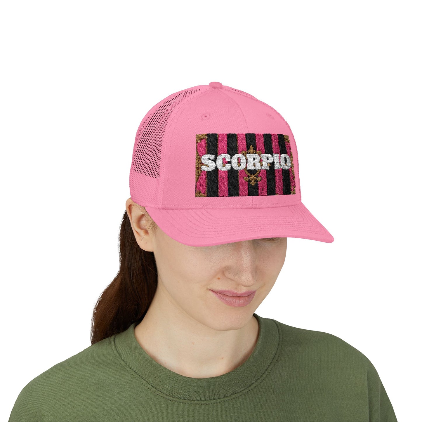 Scorpio Snapback Trucker Cap | Zodiac Hat, Astrology Gift, Trendy Cap for Astrology Lovers, Summer Style, Unique Birthday Gift