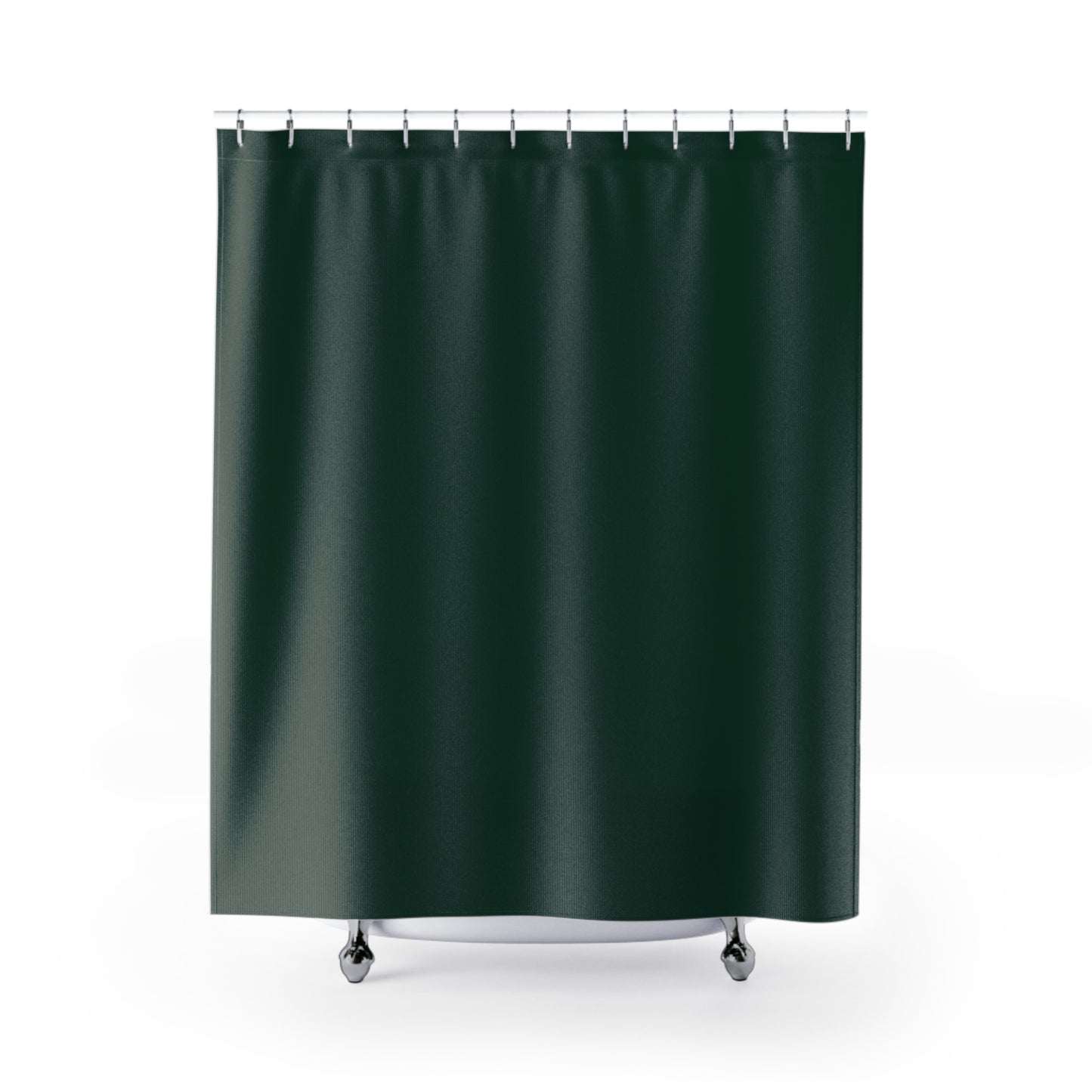 Elegant Midnight Green Shower Curtain for a Stylish Bathroom Decor, Eco-friendly, Modern, Minimalist Home Improvement, Gift for Newlyweds