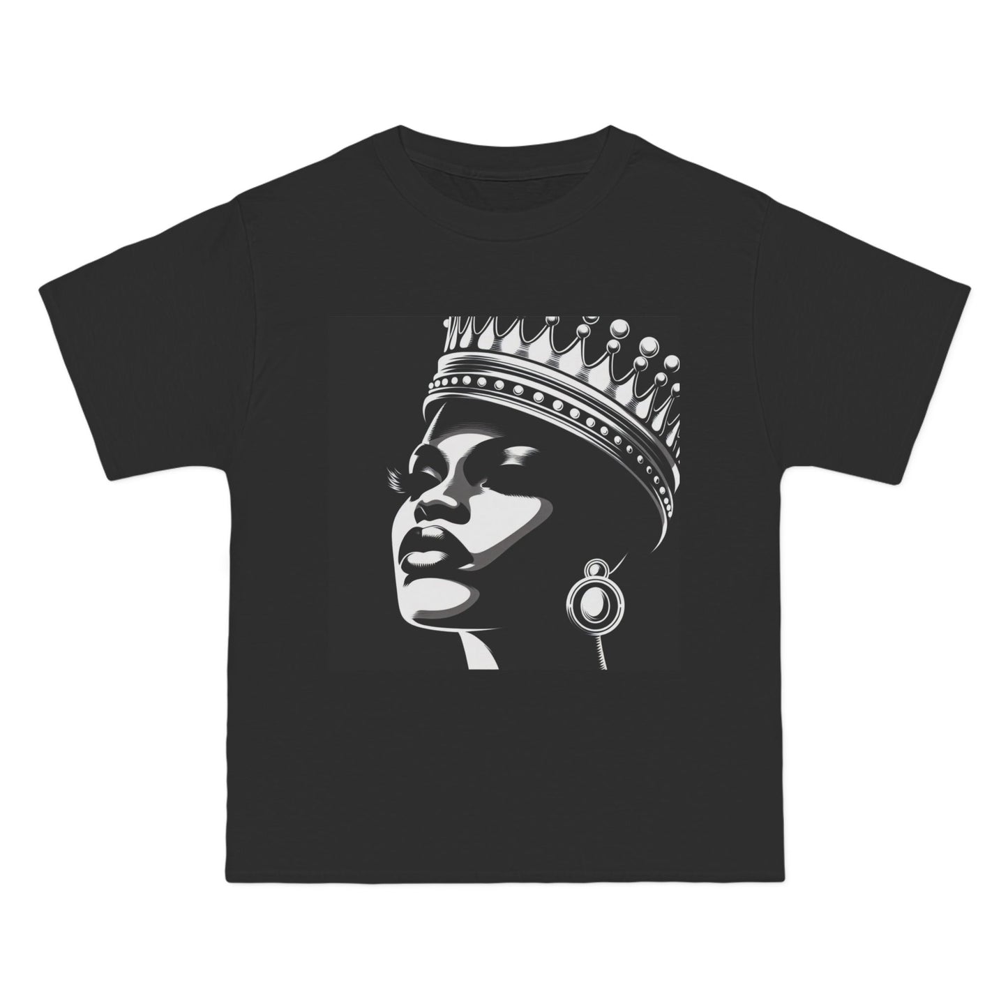 Crowned Beauty T-Shirt, Unisex, Short-Sleeve Tee, Graphic Art Shirt, Queen Vibes Apparel, Unique Gift for Women, Fashion Statement Top