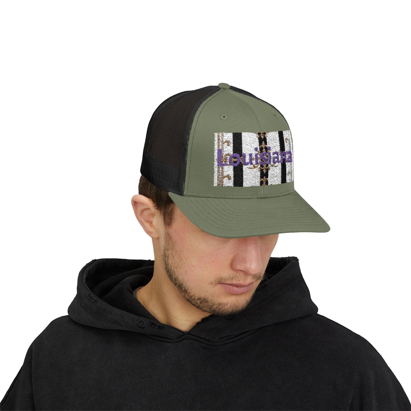 Stylish Louisiana Snapback Trucker Cap for Trendy Outfits, Perfect for Gifts, Outdoor Events, Summer Festivals, Casual Wear